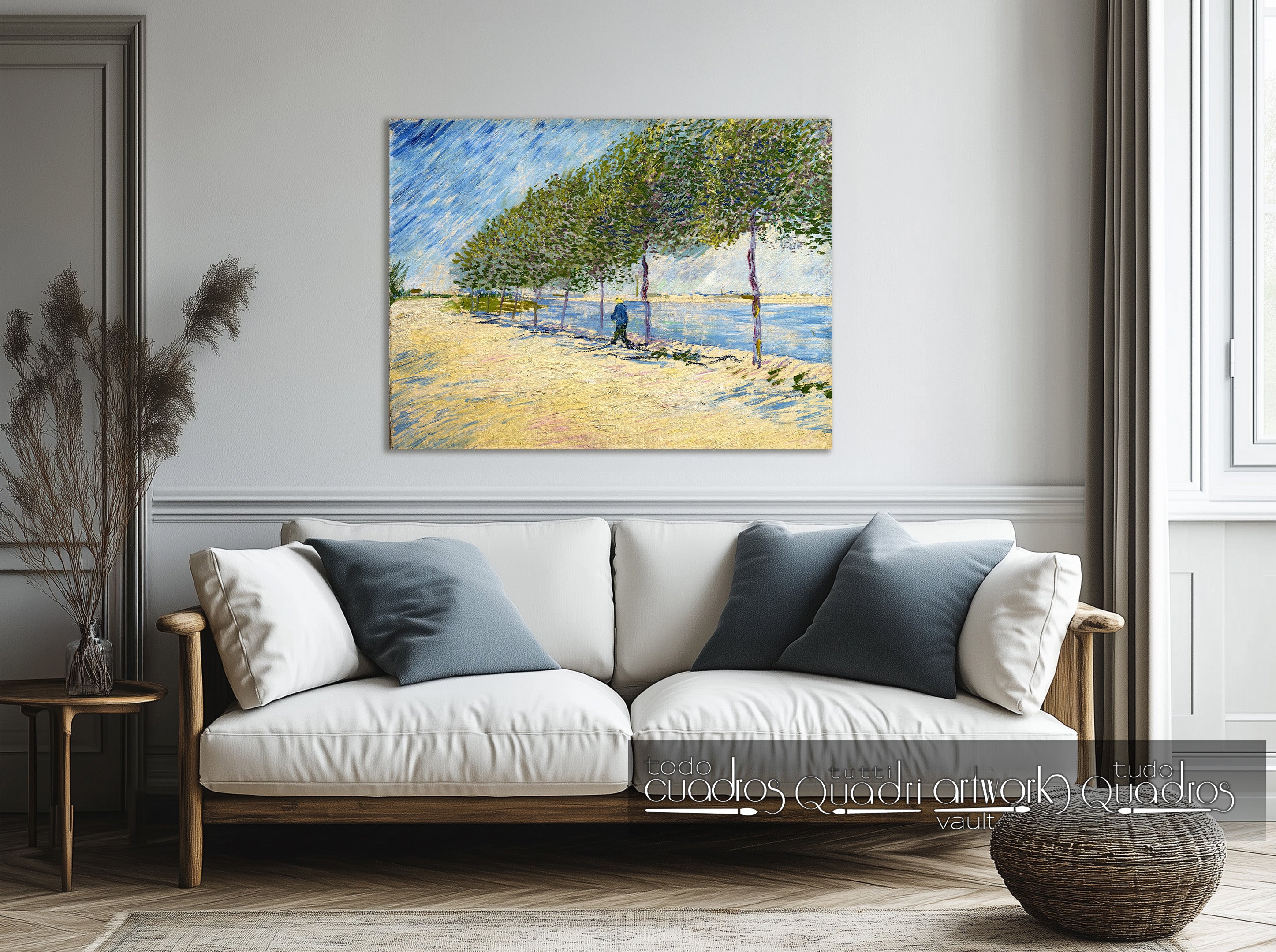 Promenade au bord de la Seine, Van Gogh