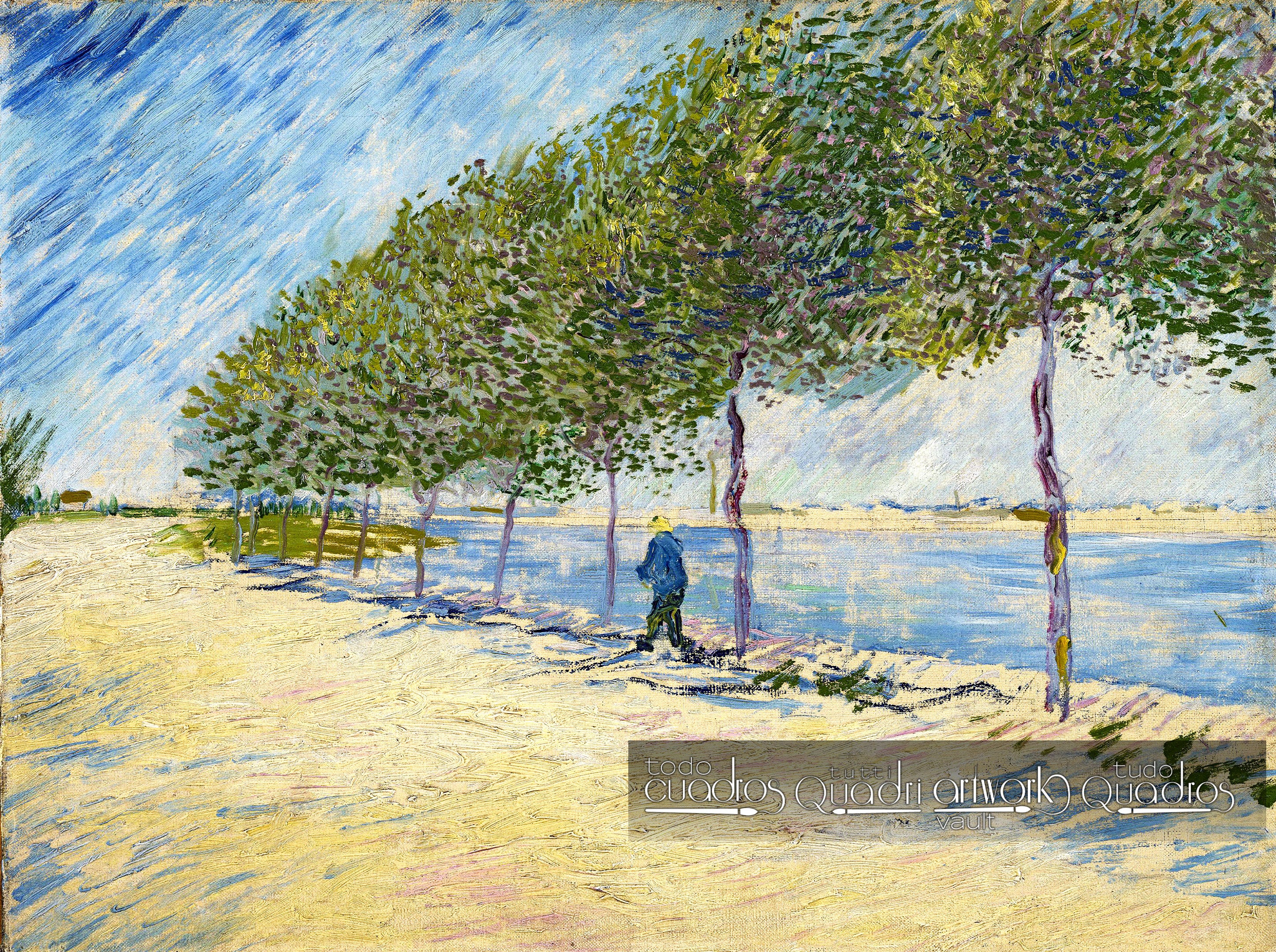 Promenade au bord de la Seine, Van Gogh