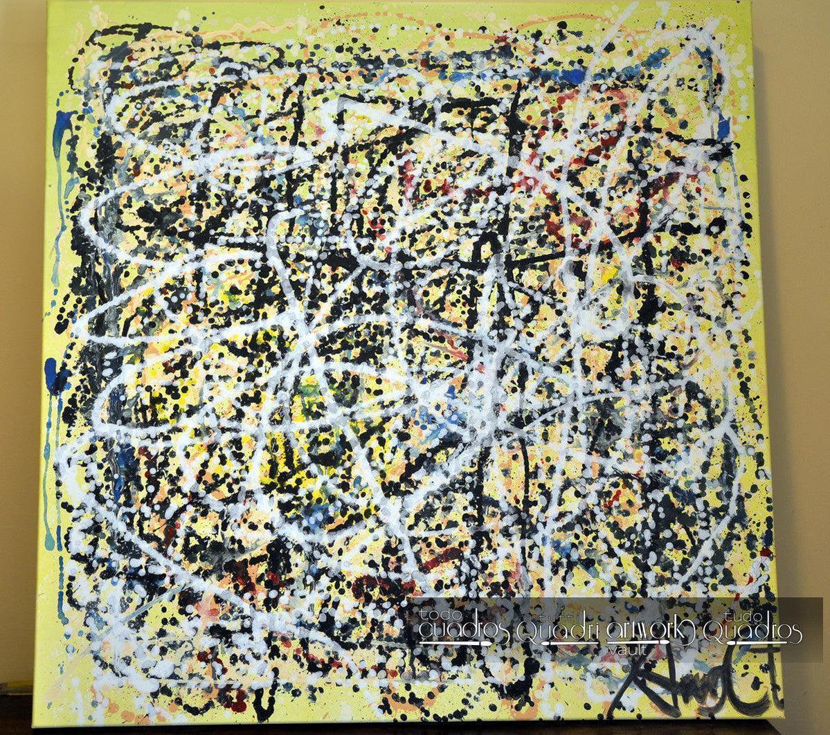 Tableau "Hommage à Pollock" <br /> A. Croxatto (2015)