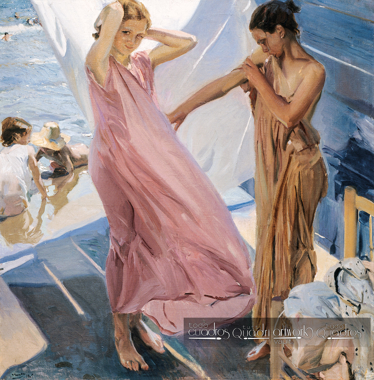 Après le bain, Sorolla
