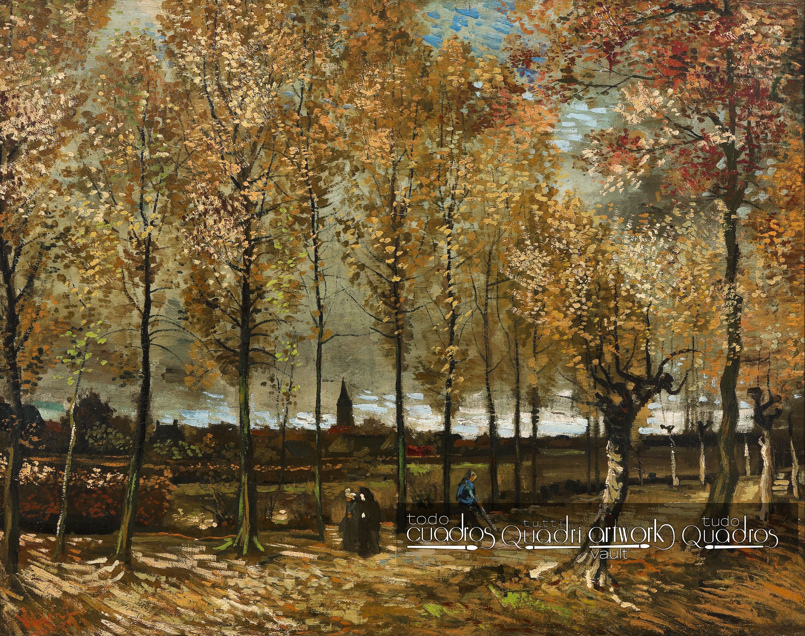 Peupliers à Nuenen, Van Gogh