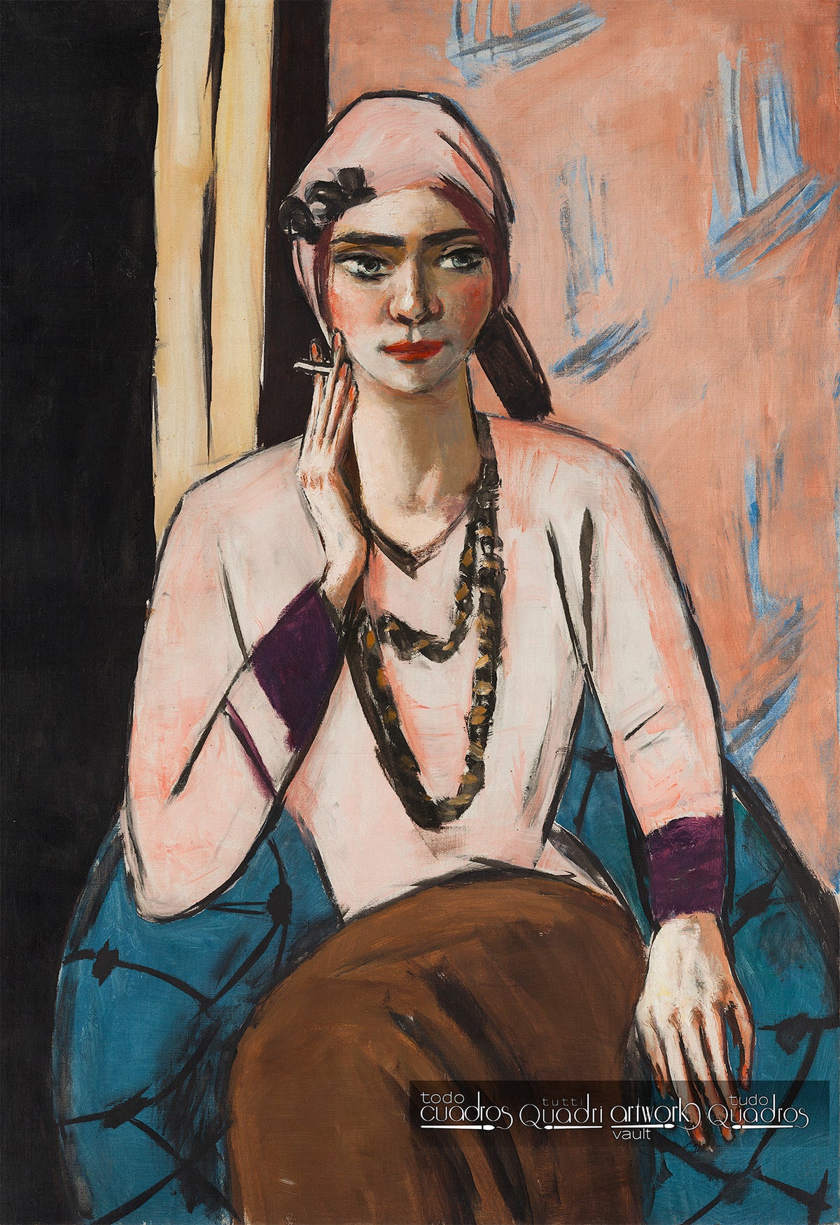 Quappi en rose, Max Beckmann