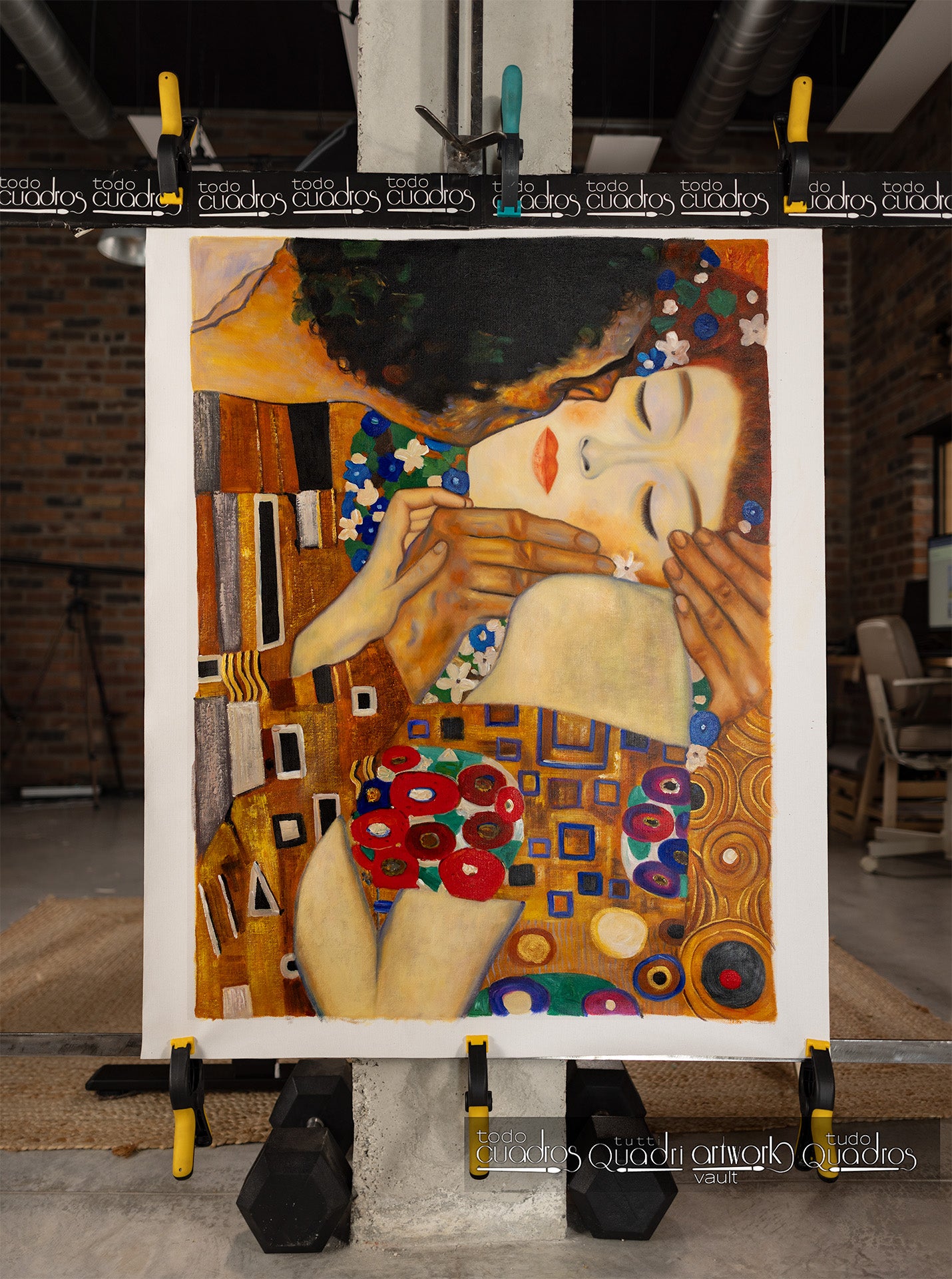 Le Baiser (visages), Klimt