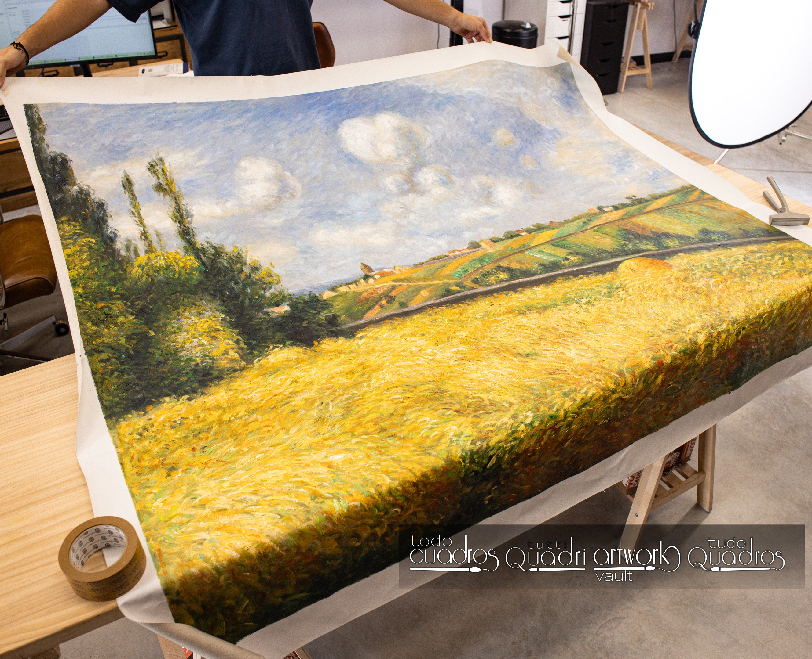 Un champ de seigle, Pissarro