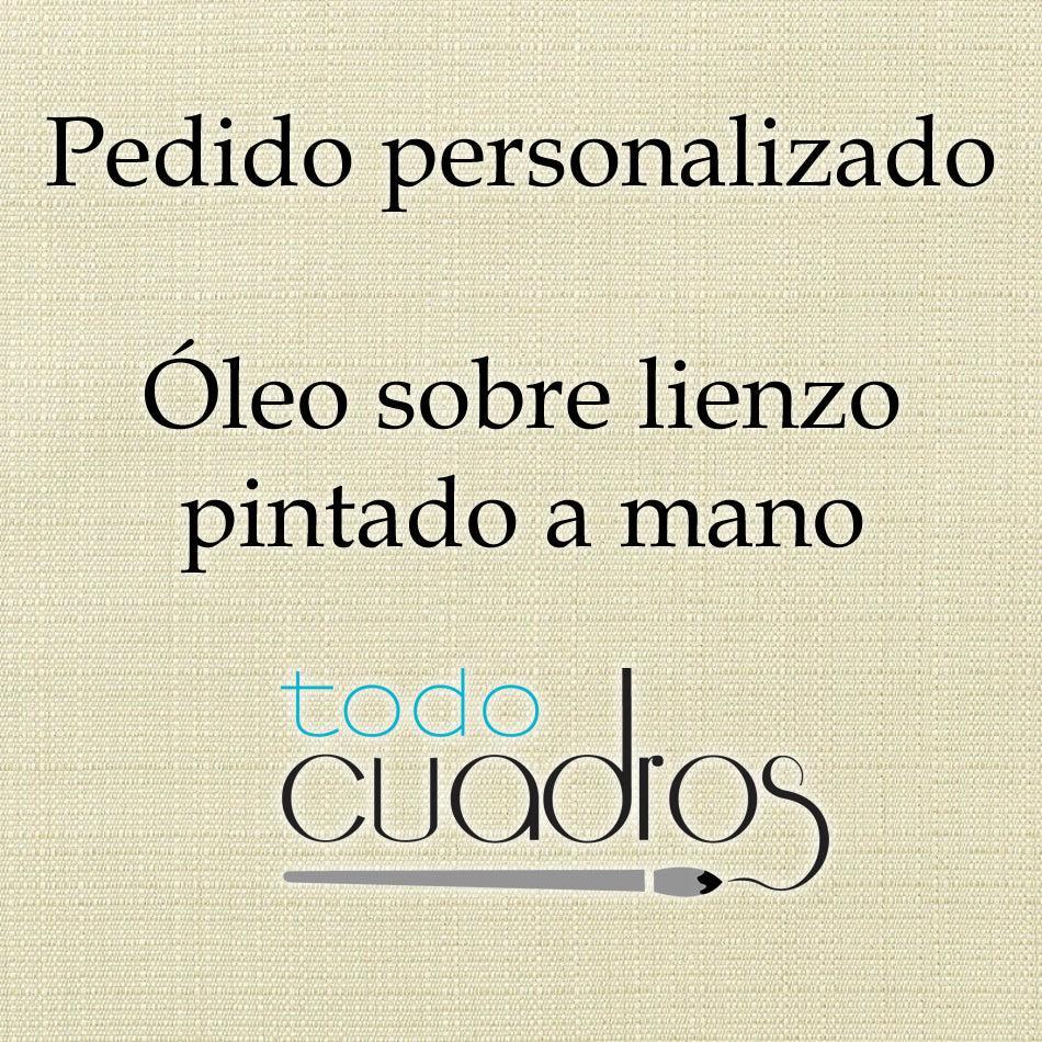 1 x tableau à l'huile 40 x 35 cm. Commande personnalisée pour Michael LA