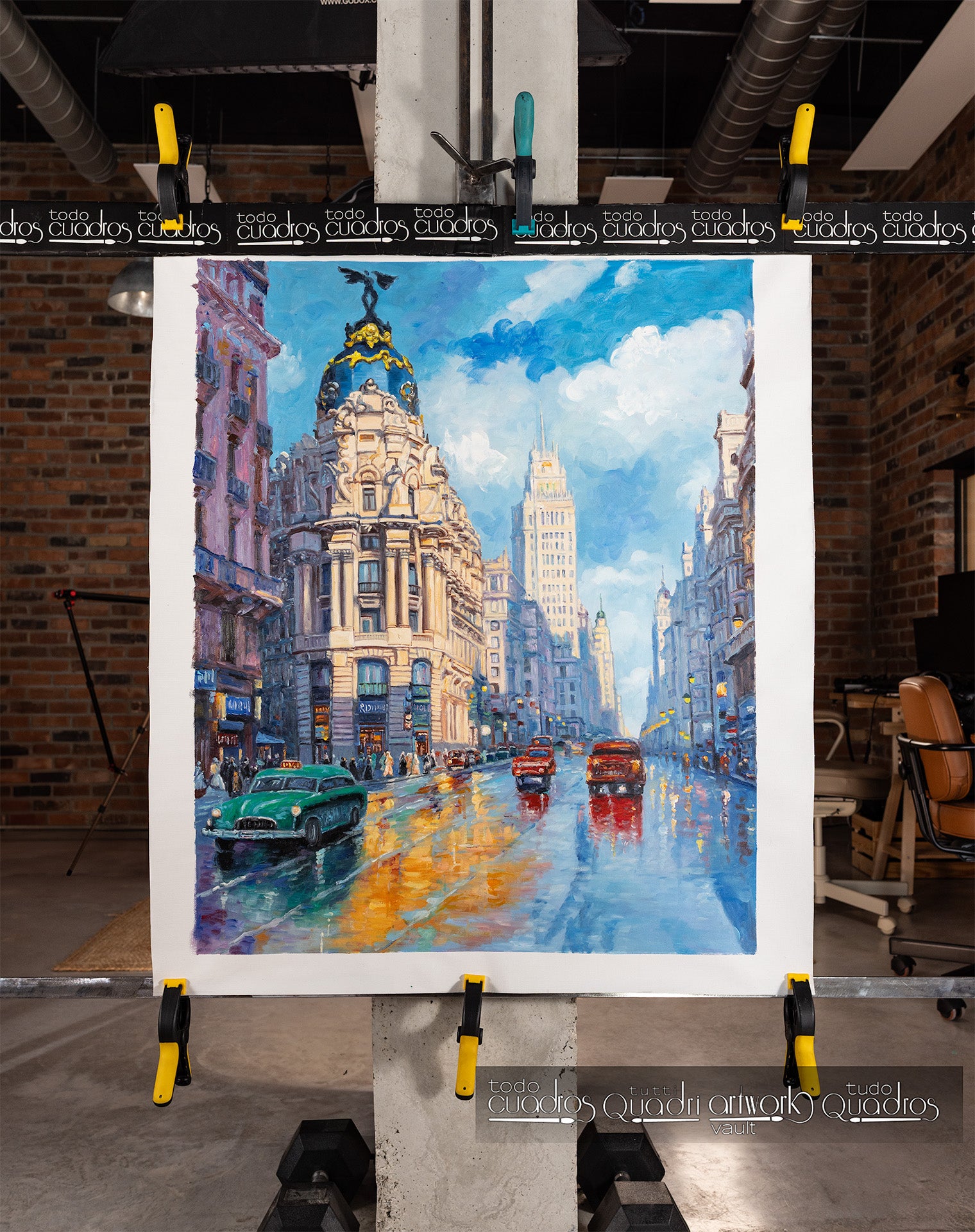 Madrid en mouvement, style Monet