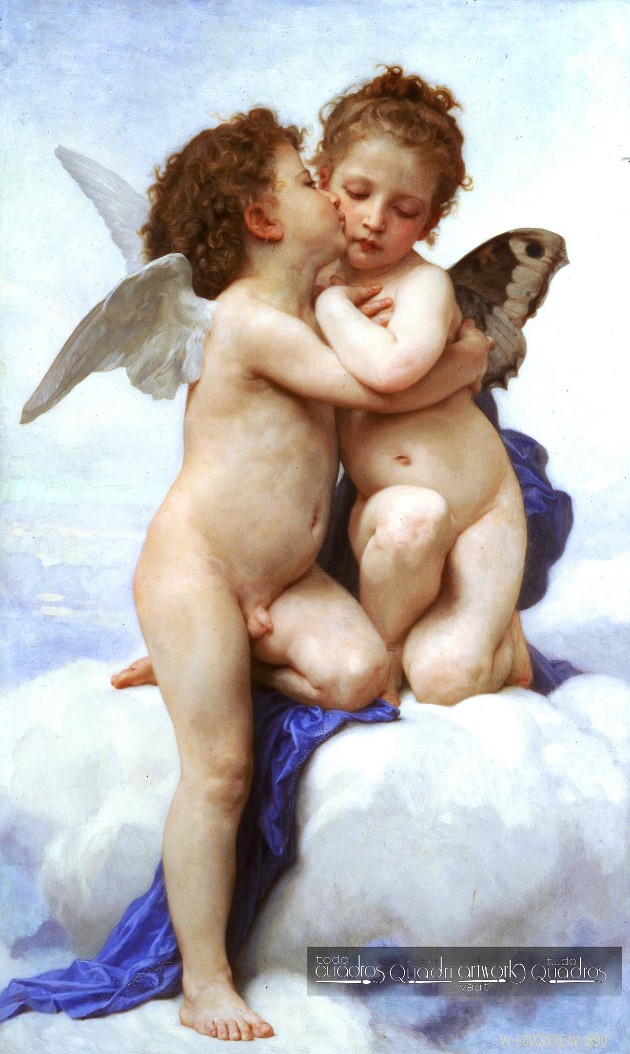 L'Amour et Psyché, enfants. Bouguereau