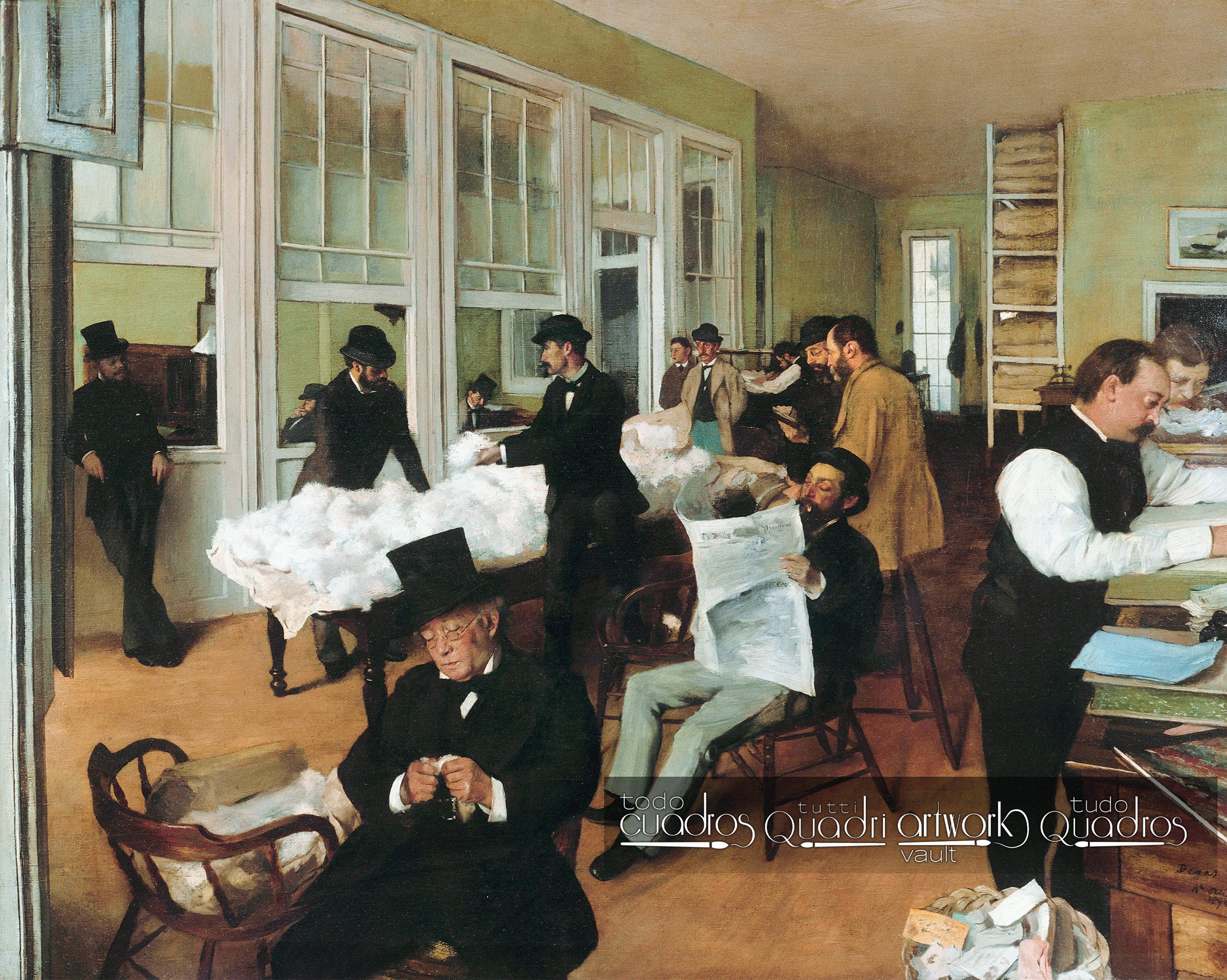 Le Bureau de coton à La Nouvelle-Orléans, Degas