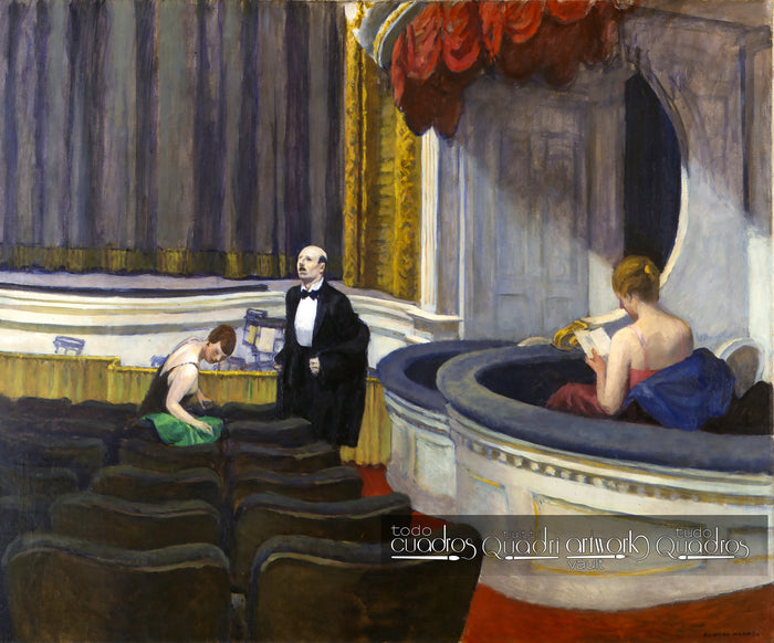 Deux sur les gradins, Hopper