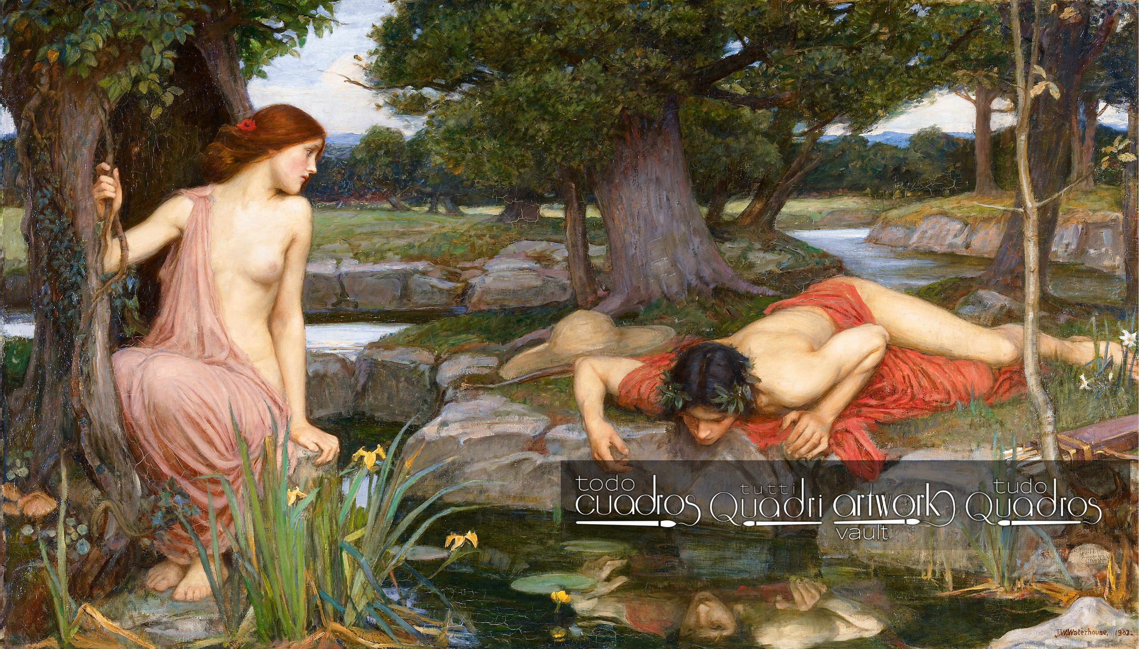 Écho et Narcisse, J. W. Waterhouse