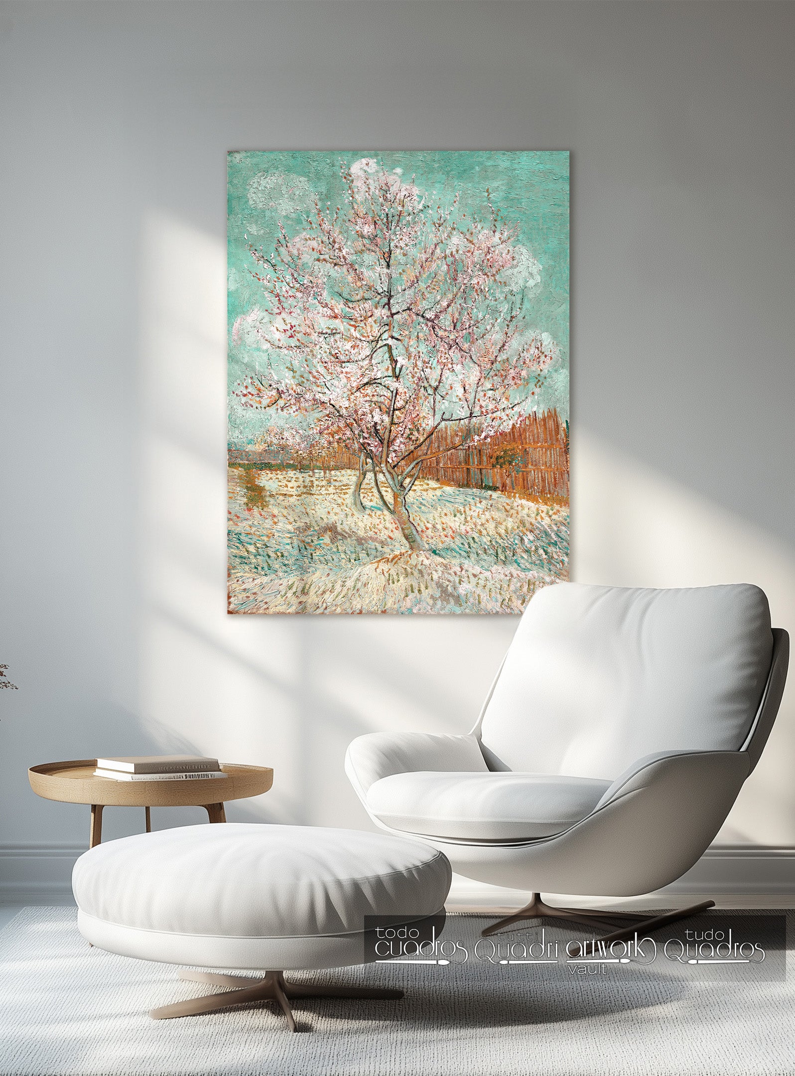 Pêcher en fleurs, Van Gogh