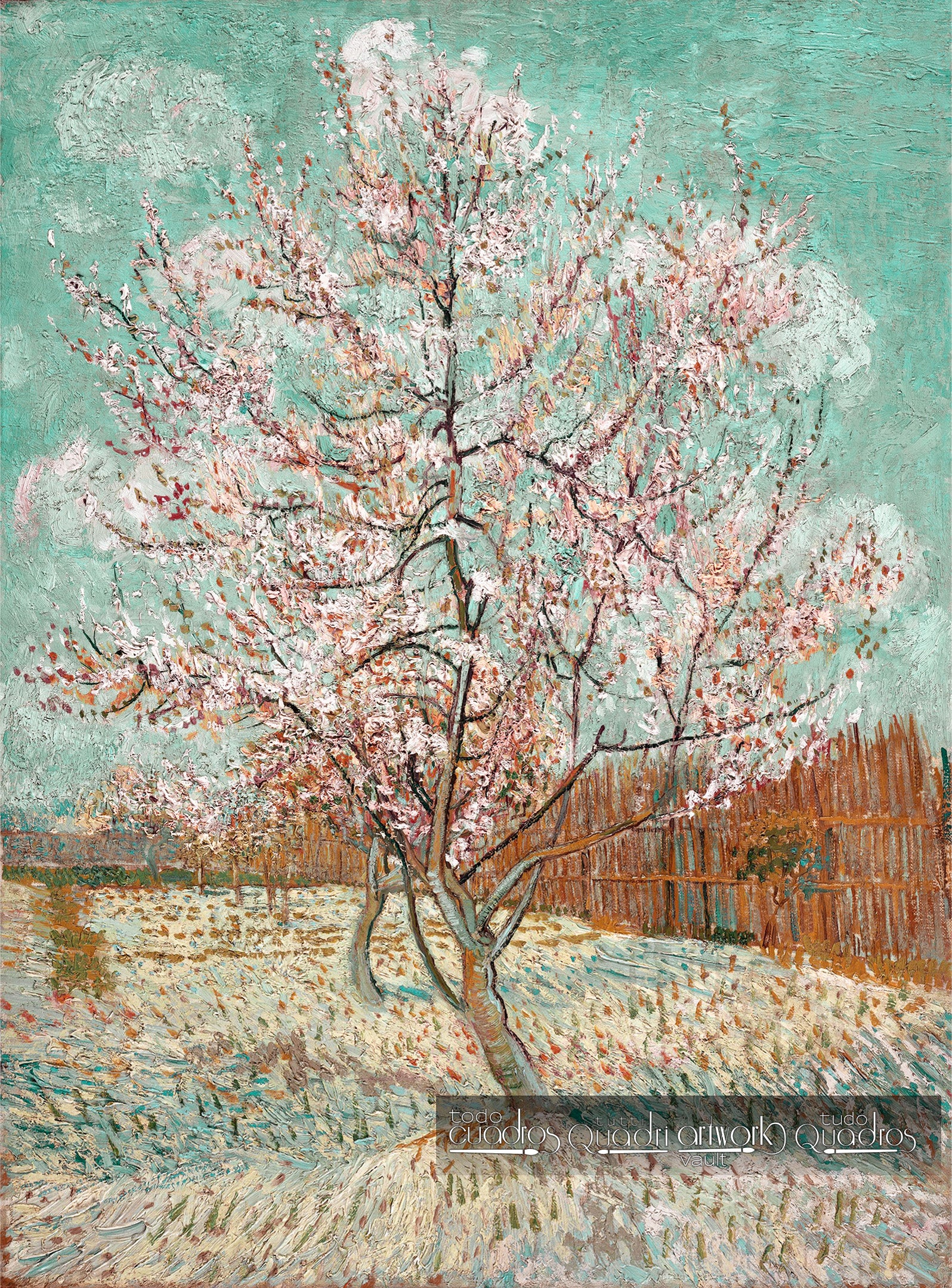 Pêcher en fleurs, Van Gogh