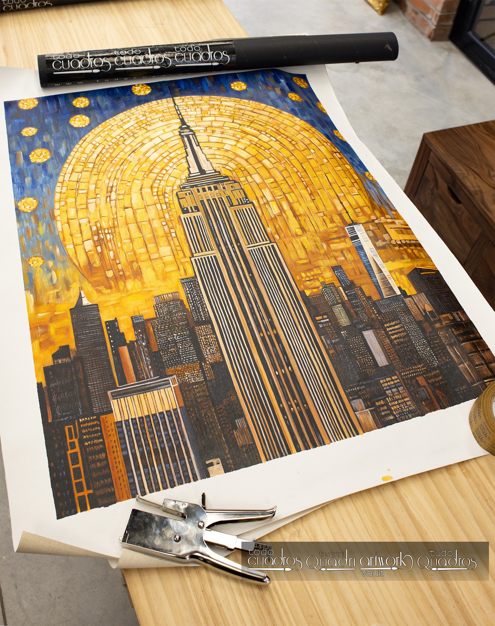 Éclat éternel sur Manhattan, style Klimt