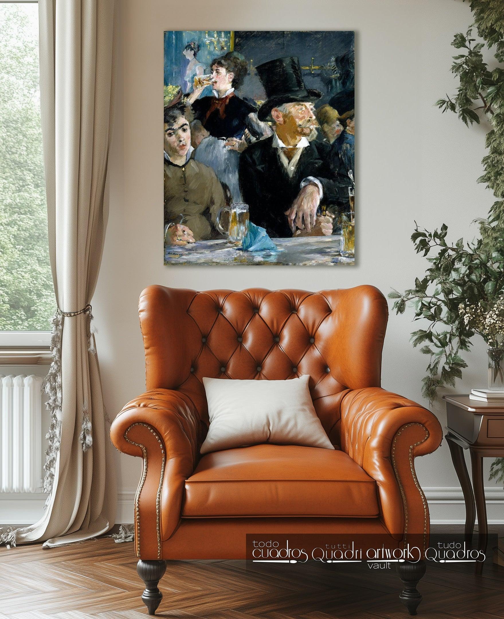 Au Café, Café-concert, Manet
