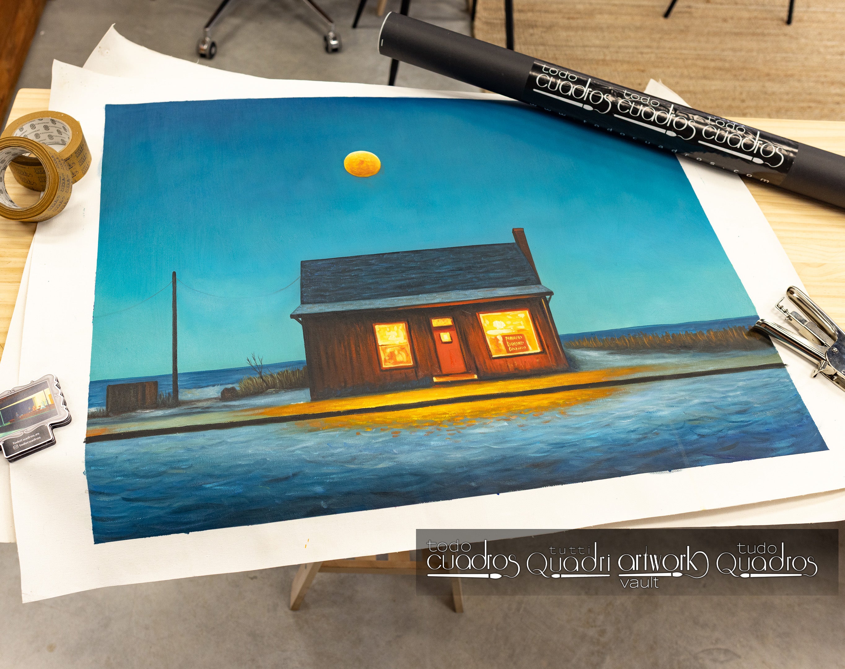 Service de nuit, style Hopper