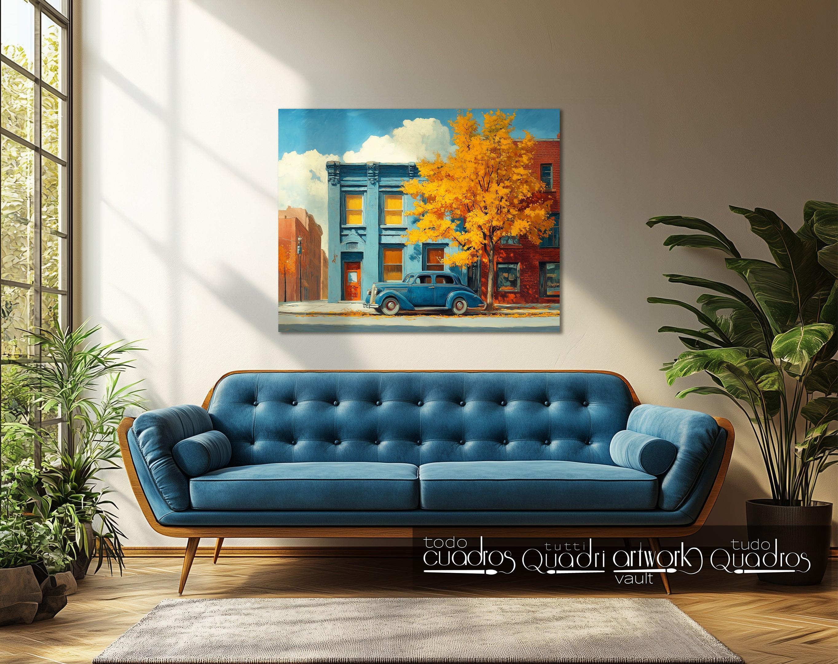 Rue d’automne, style Hopper