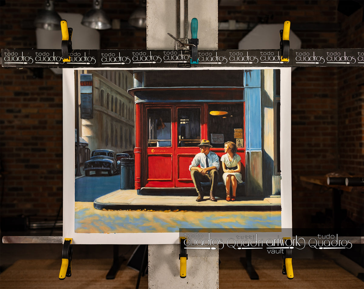 L’attente partagée, style Hopper
