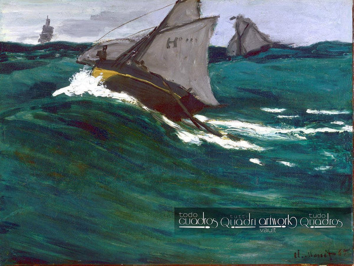 La vague verte, Monet