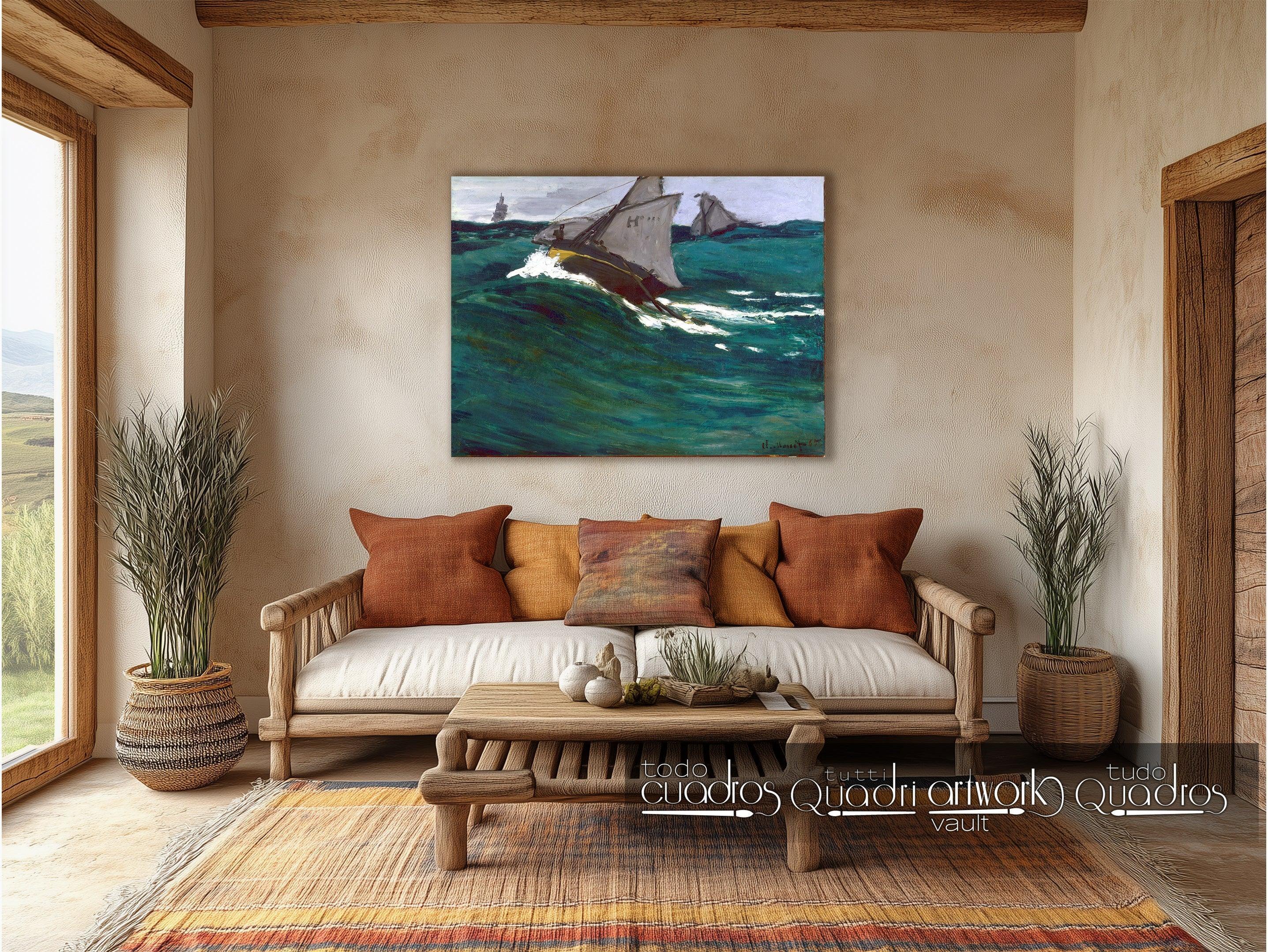 La vague verte, Monet
