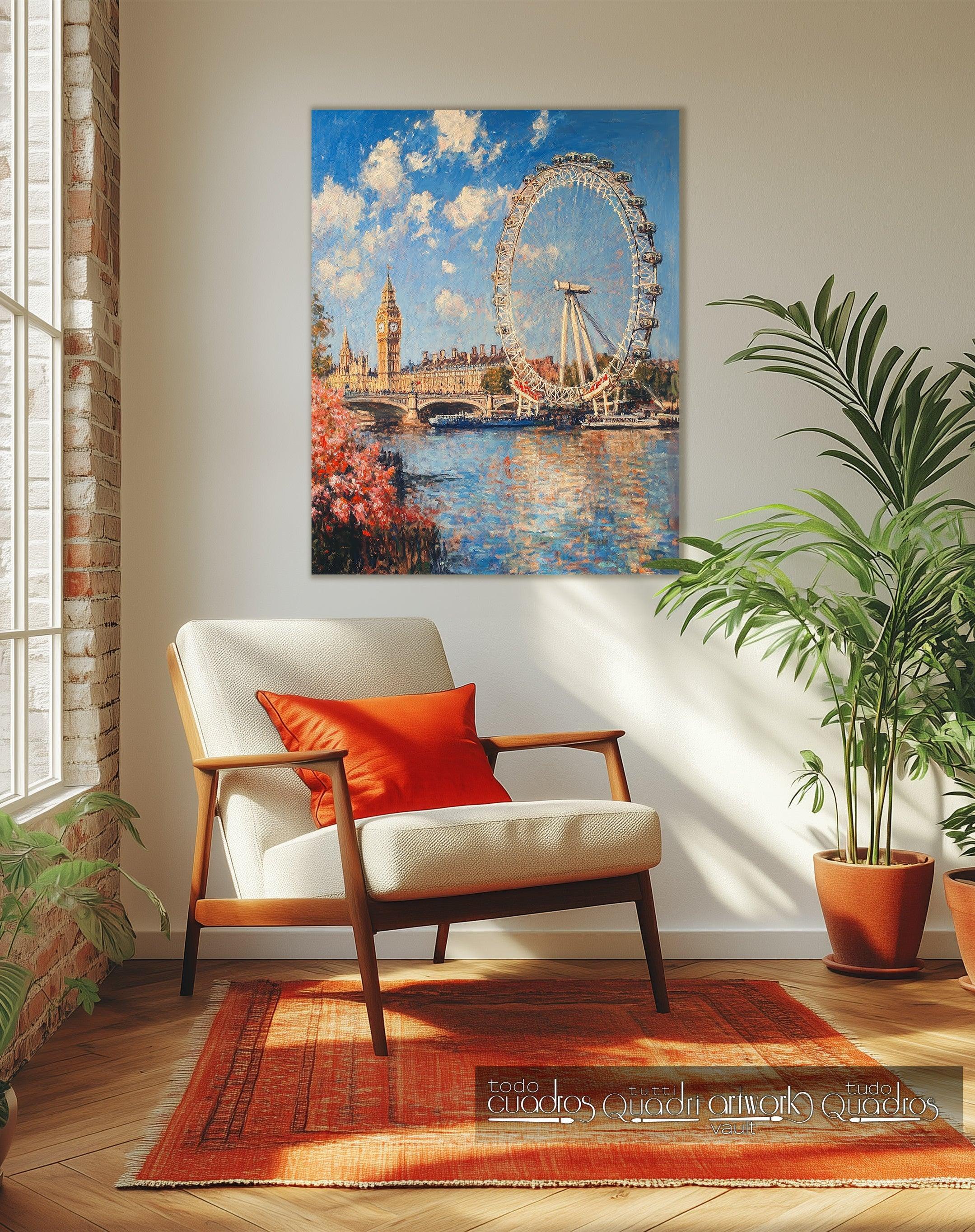Éclats de Londres, style Monet