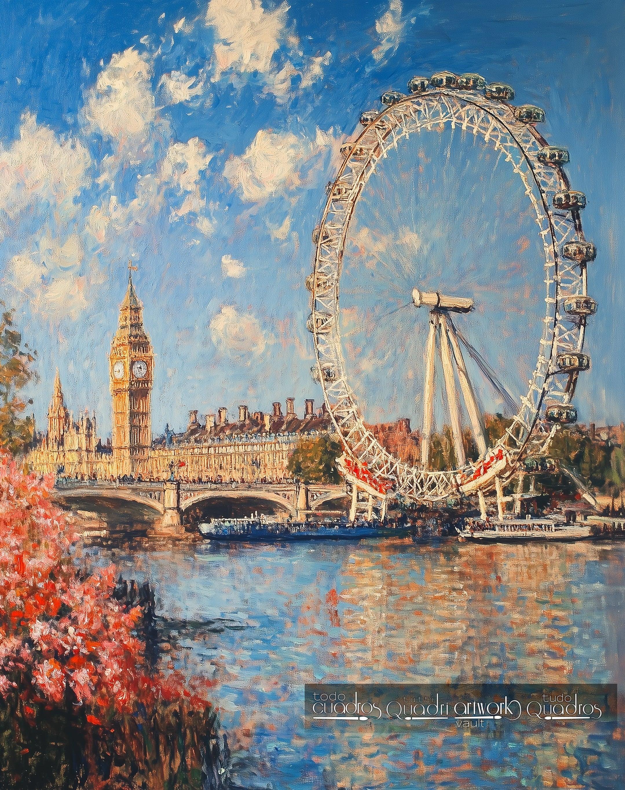 Éclats de Londres, style Monet