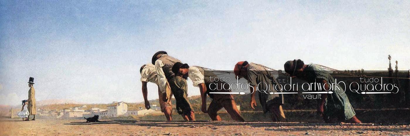 Le chemin de halage, <span class="nobr">T. Signorini</span>