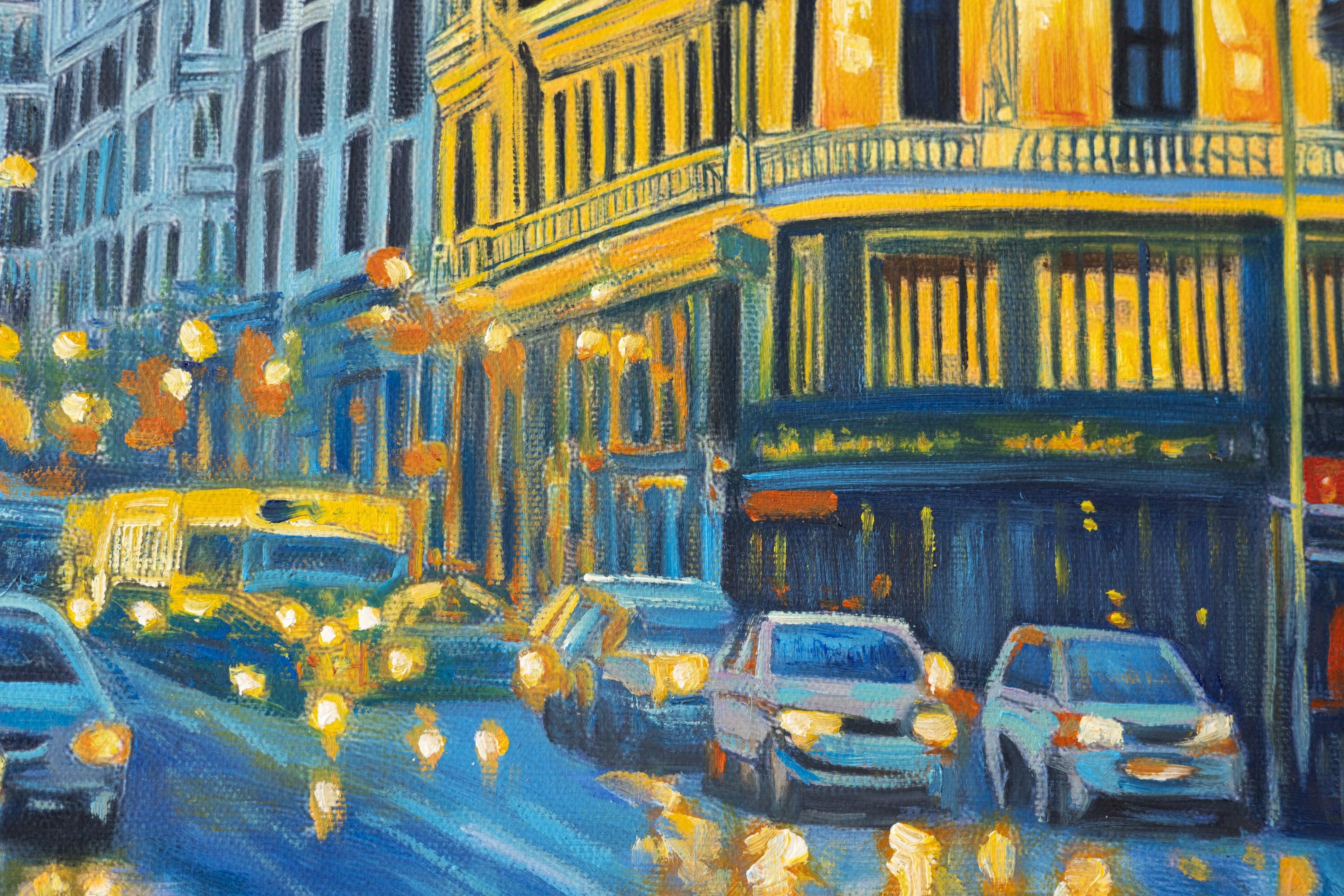 Nuit à Madrid, style Van Gogh