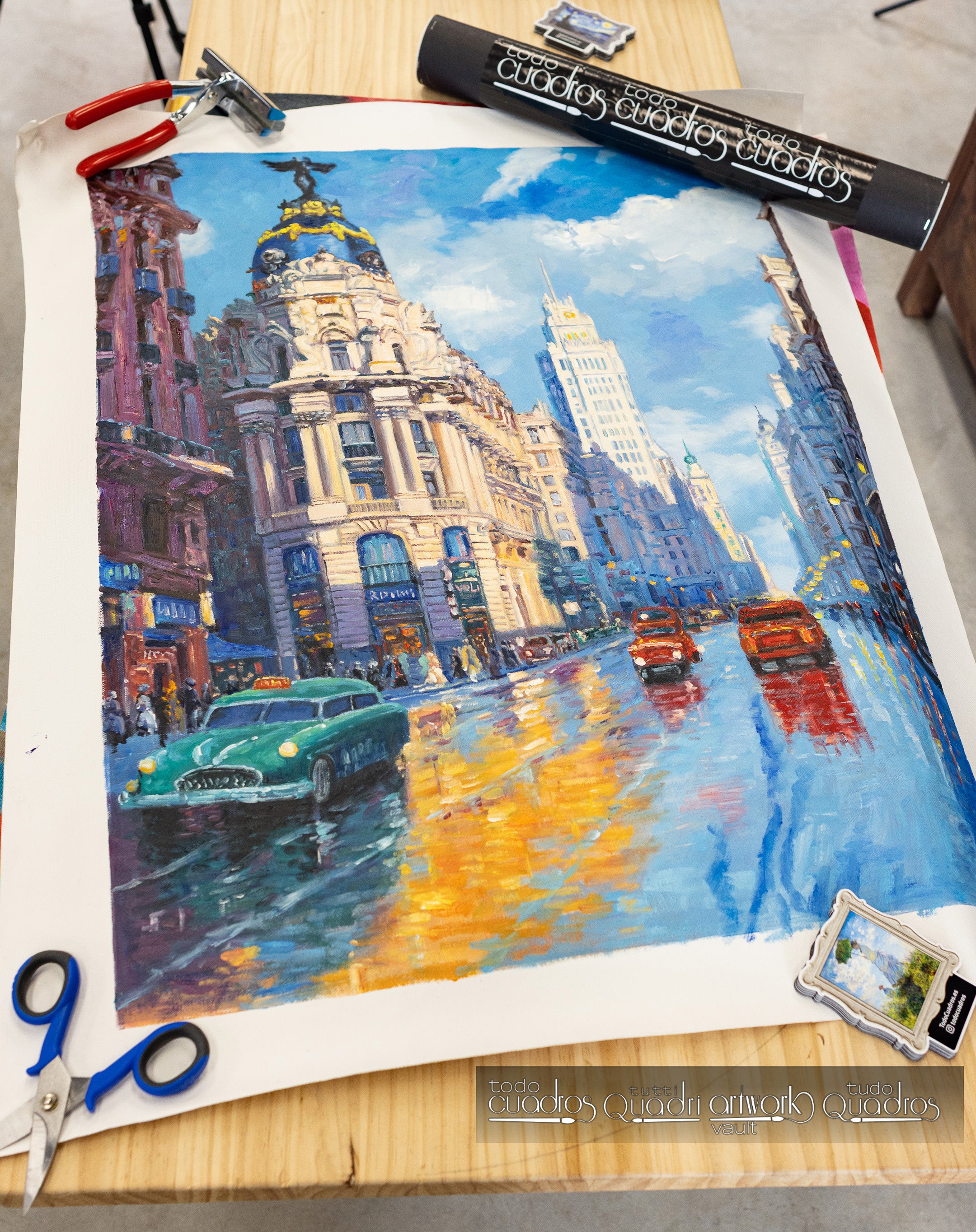 Madrid en mouvement, style Monet