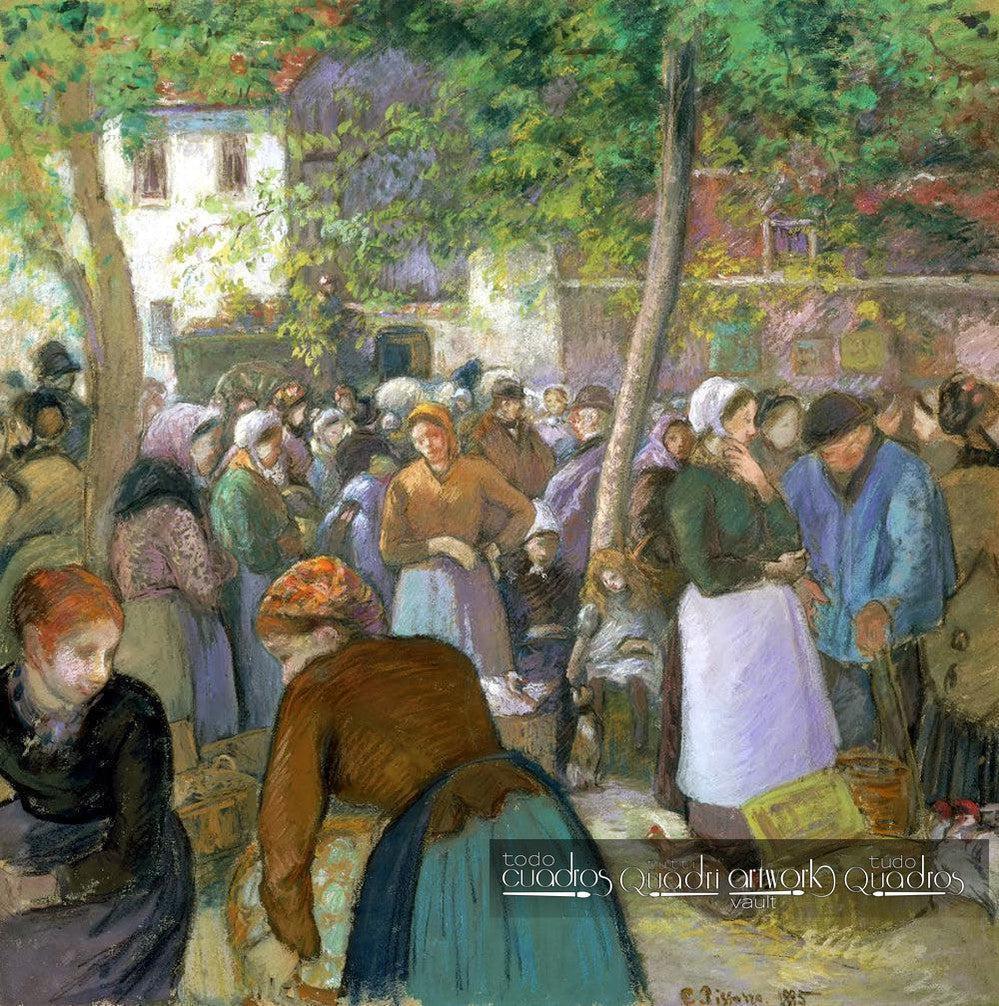 Marché à la volaille à Gisors, Pissarro