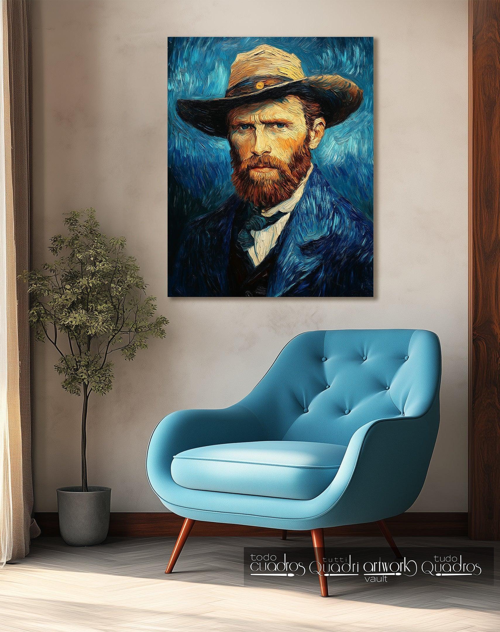 Le regard de Vincent, style Van Gogh moderne
