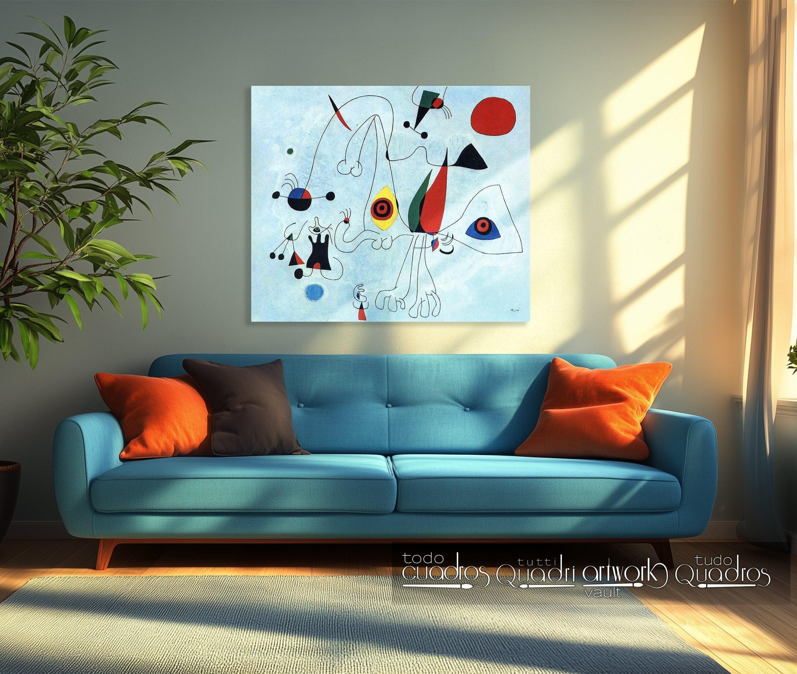 Femmes Et Oiseaux À L'Aube, Miró