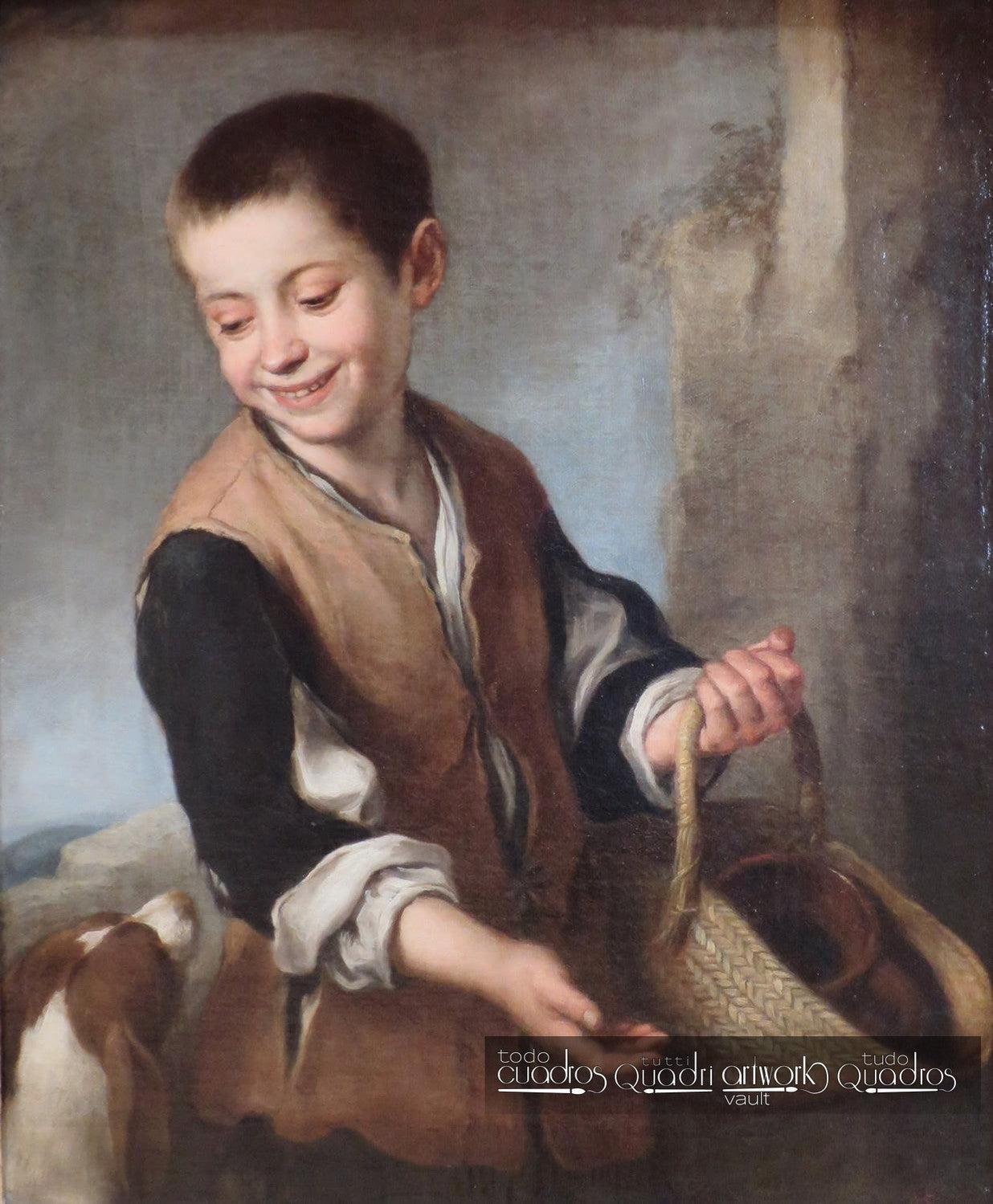 Garçon avec un chien, Murillo