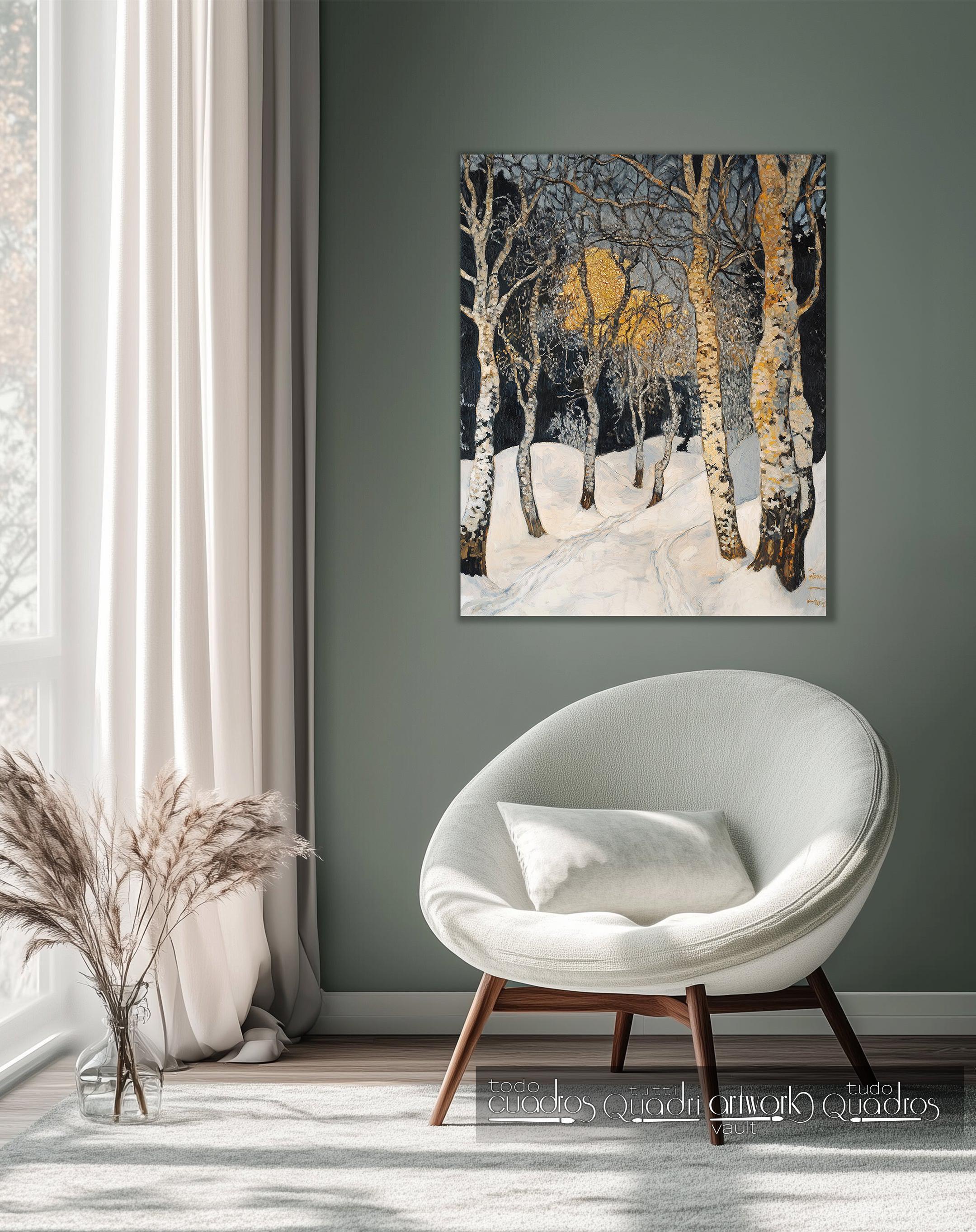 Sortilège d’hiver, style Klimt