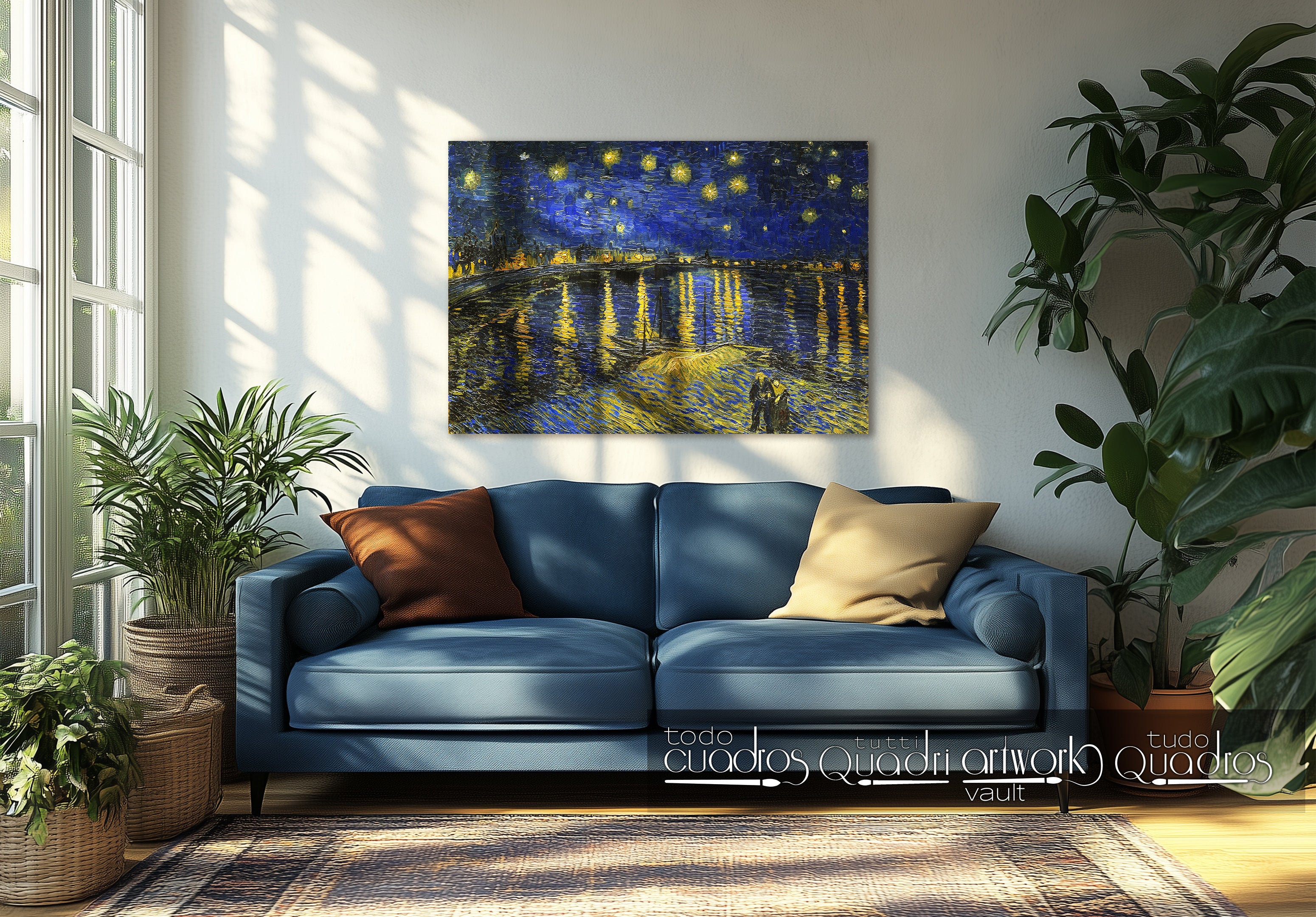 Nuit étoilée sur le Rhône, Van Gogh