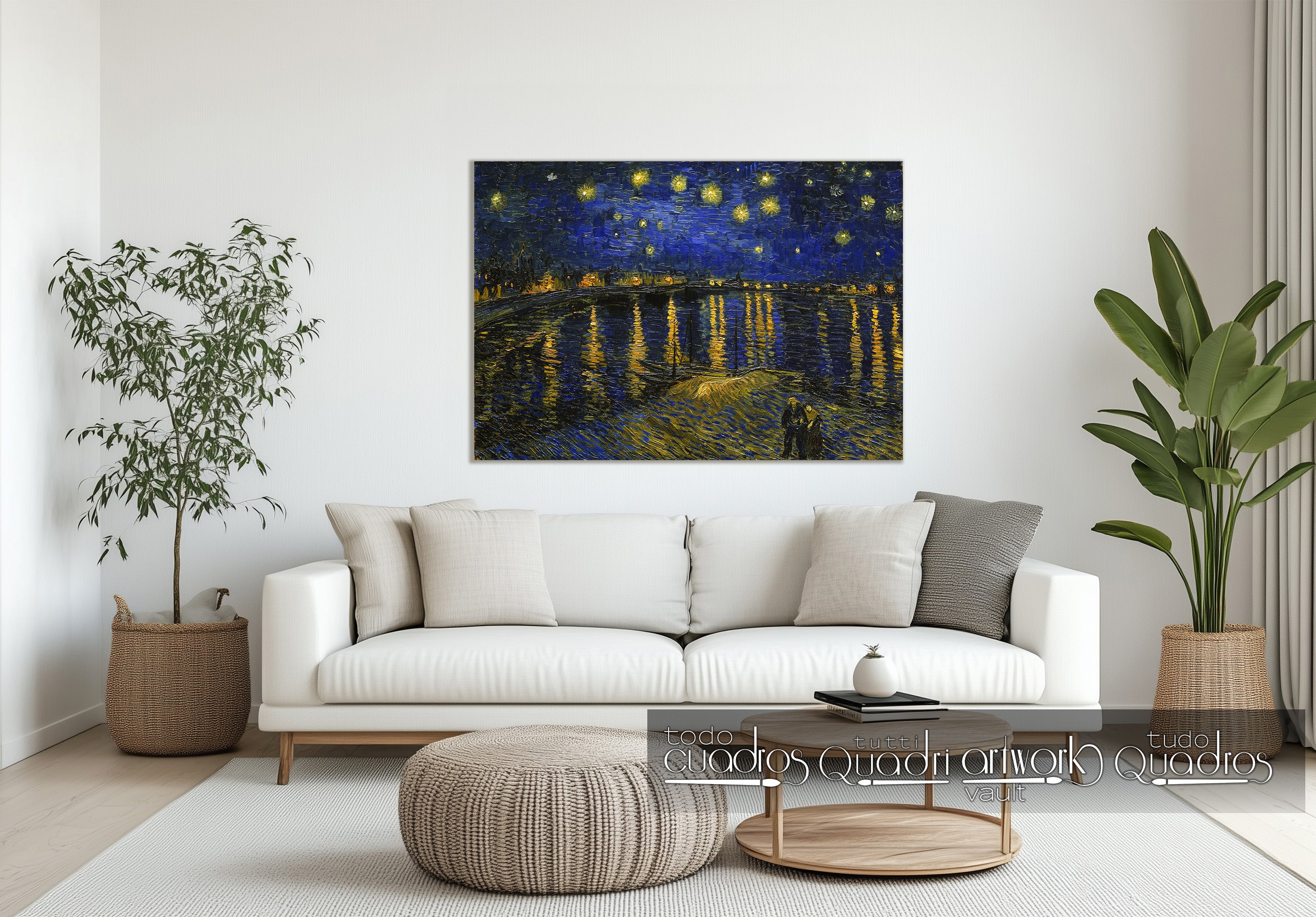 Nuit étoilée sur le Rhône, Van Gogh