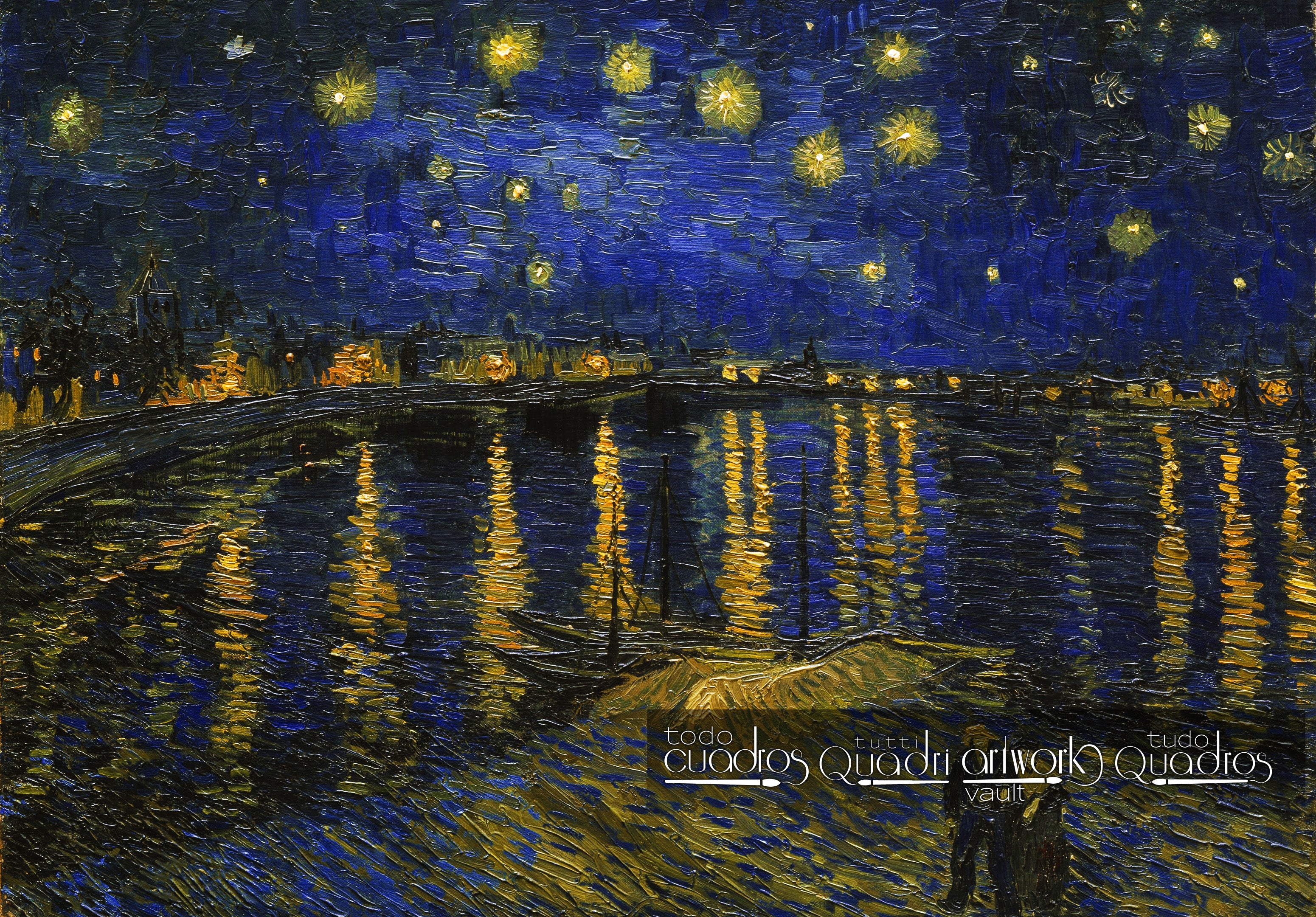 Nuit étoilée sur le Rhône, Van Gogh