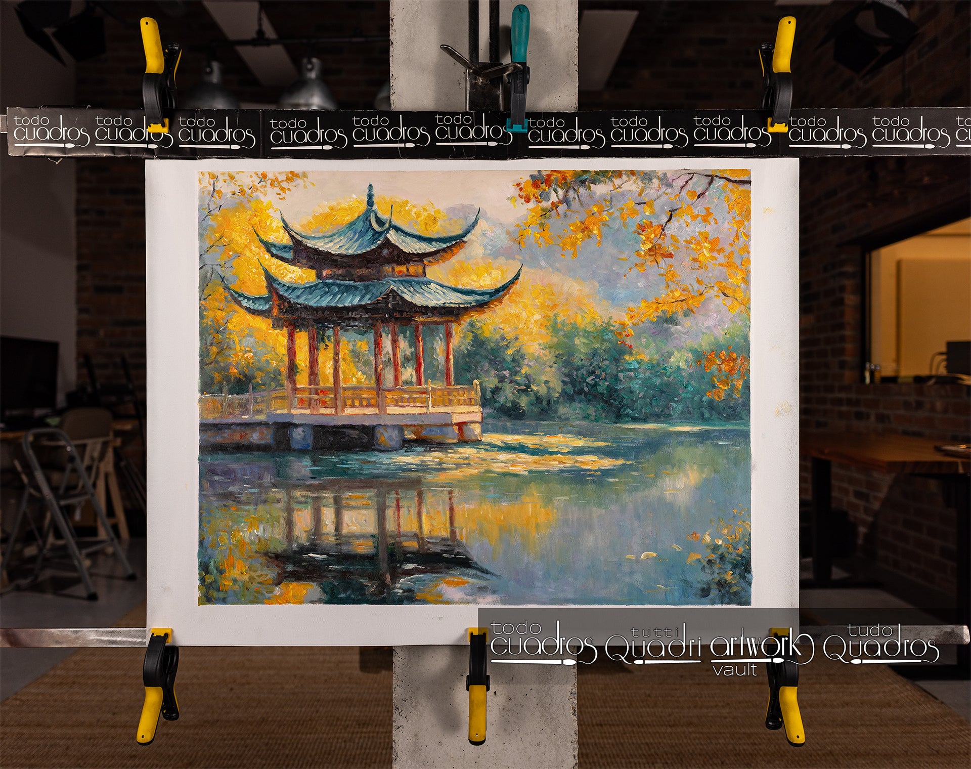 Reflets d'automne, style Monet