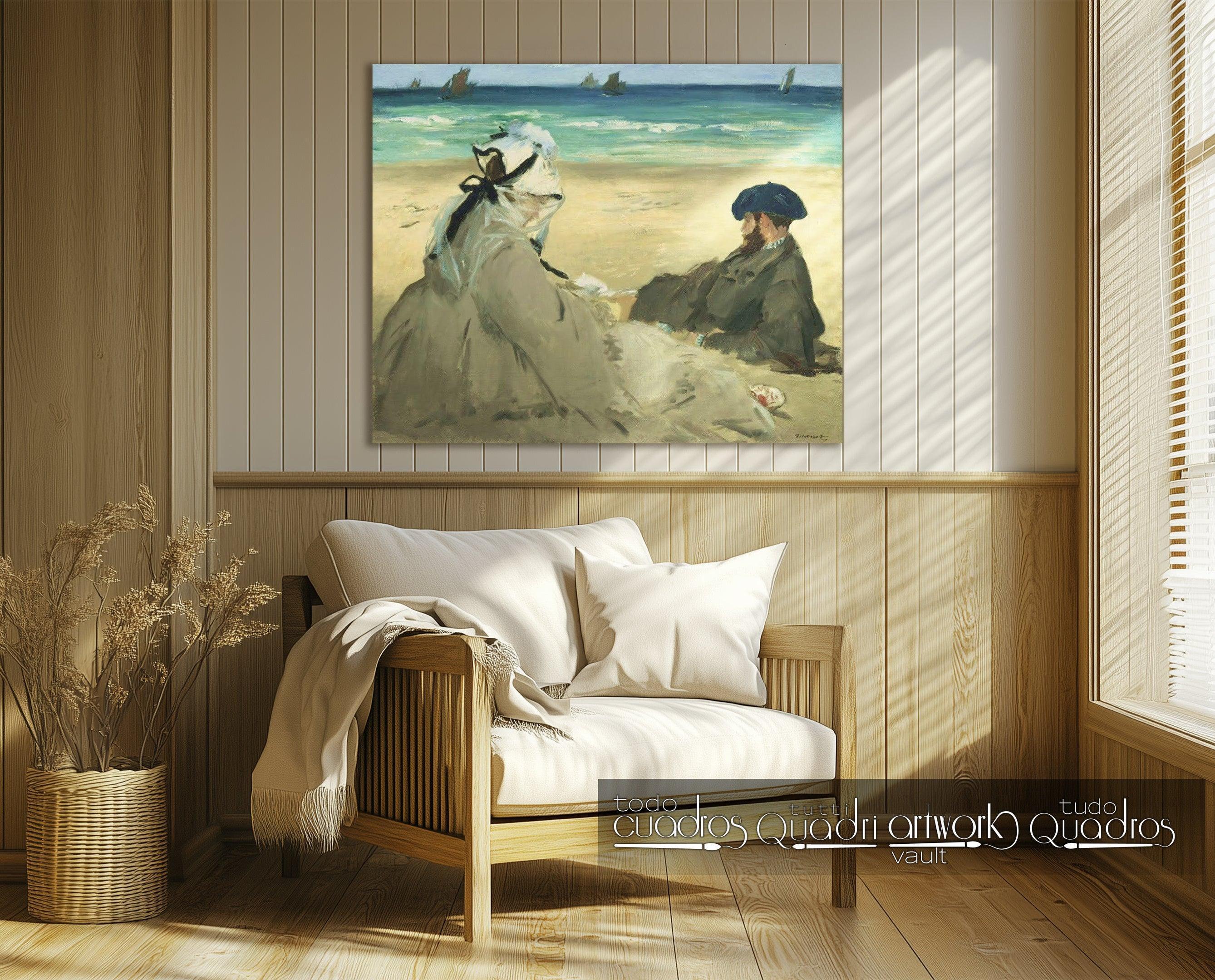 Sur la plage, Manet
