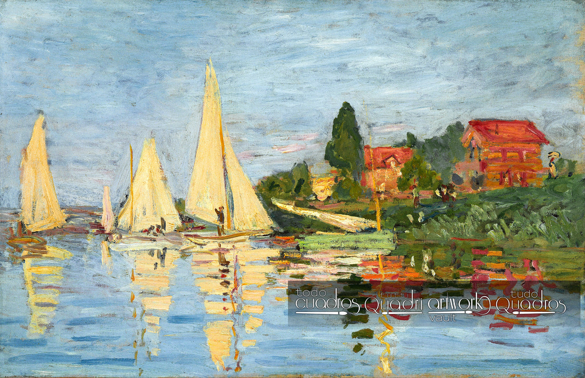 Régates à Argenteuil, Monet