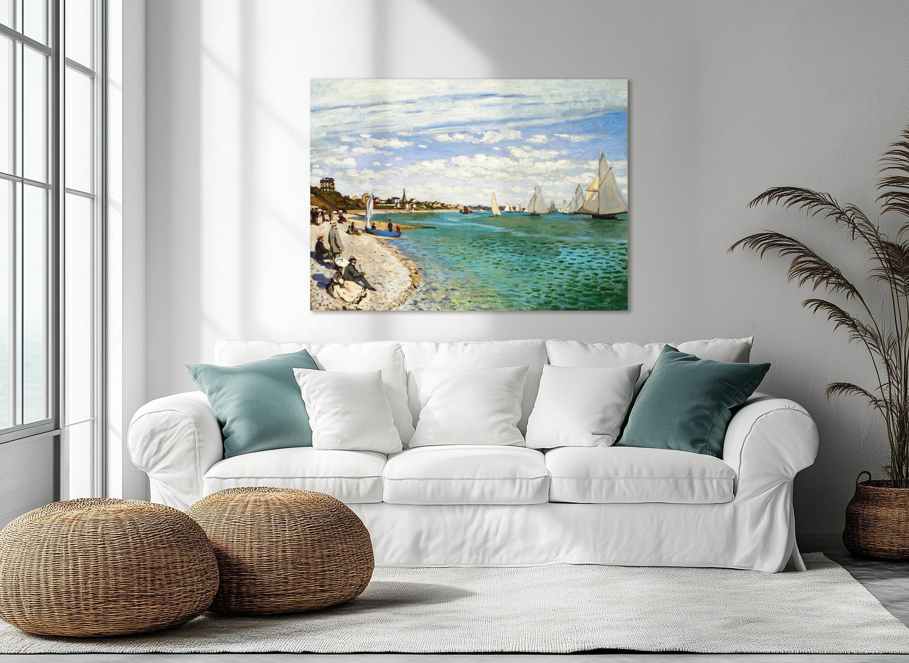 Les Régates à Sainte-Adresse, Monet