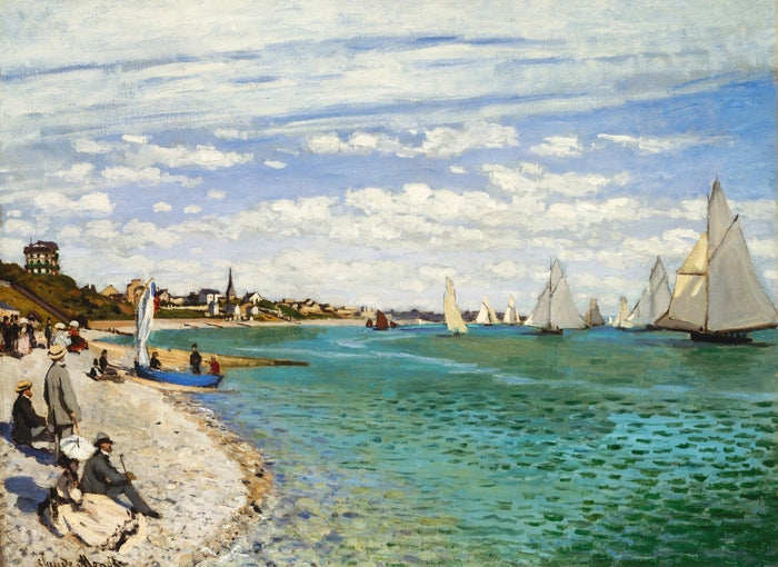 Les Régates à Sainte-Adresse, Monet