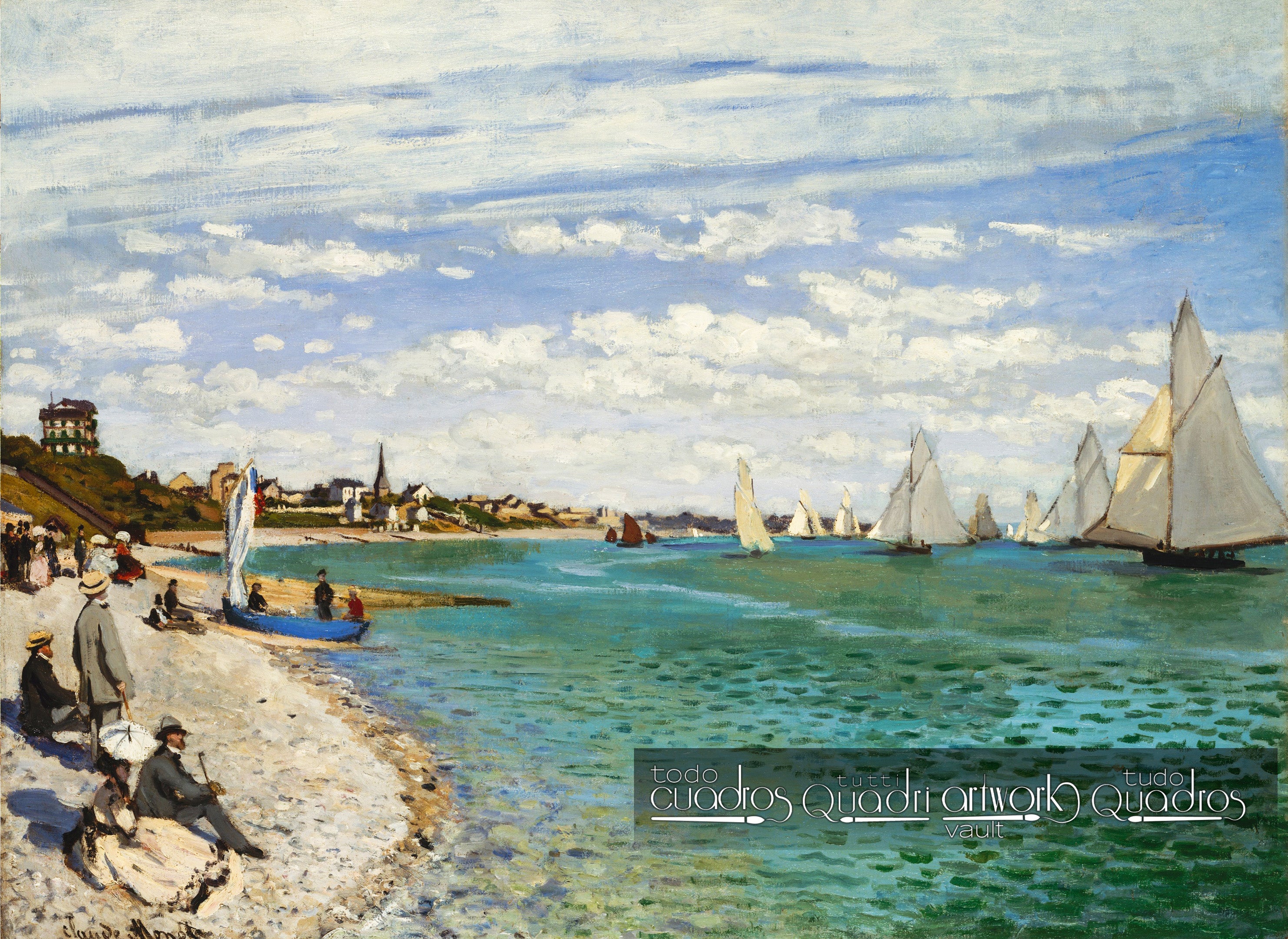 Les Régates à Sainte-Adresse, Monet