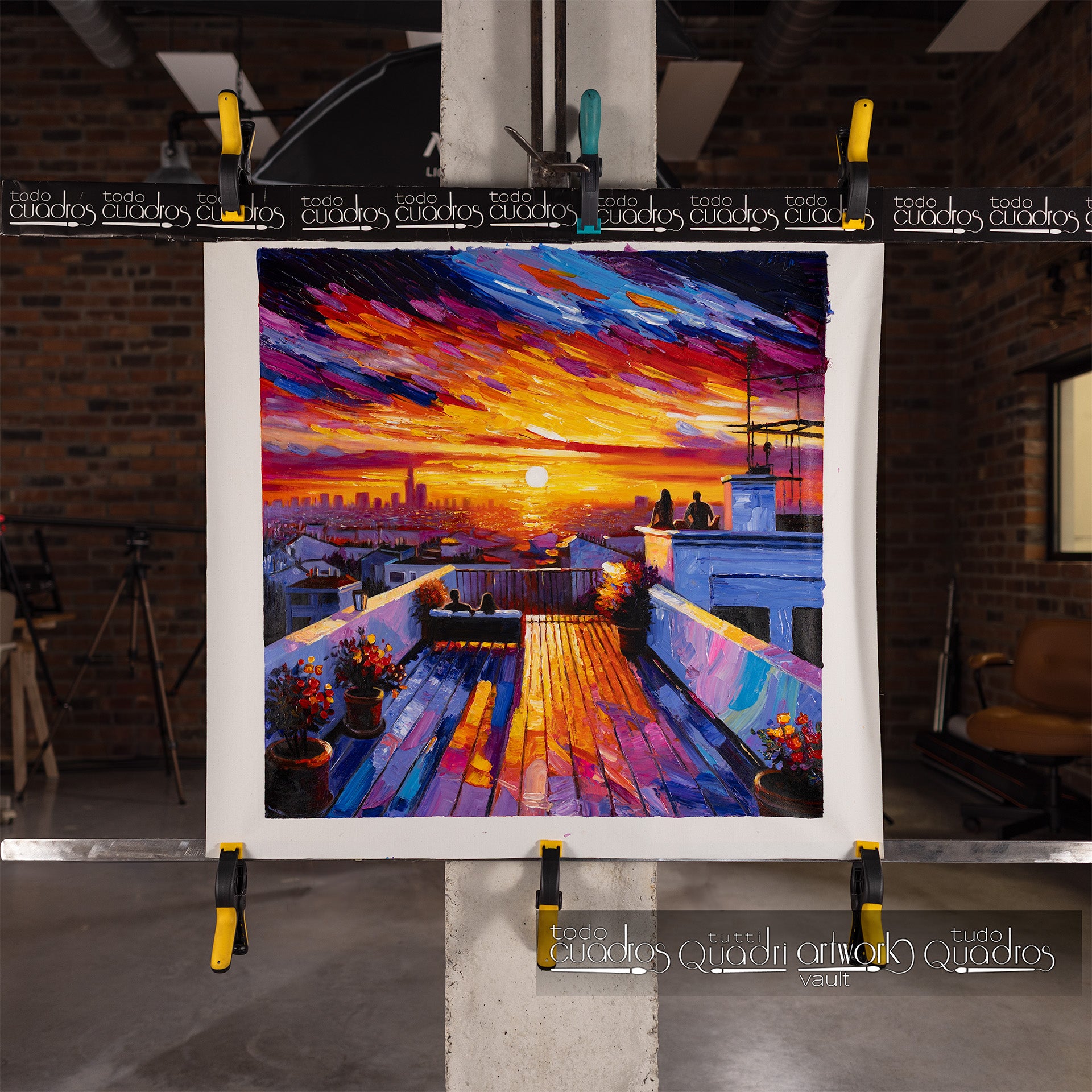 Coucher de soleil sur la métropole