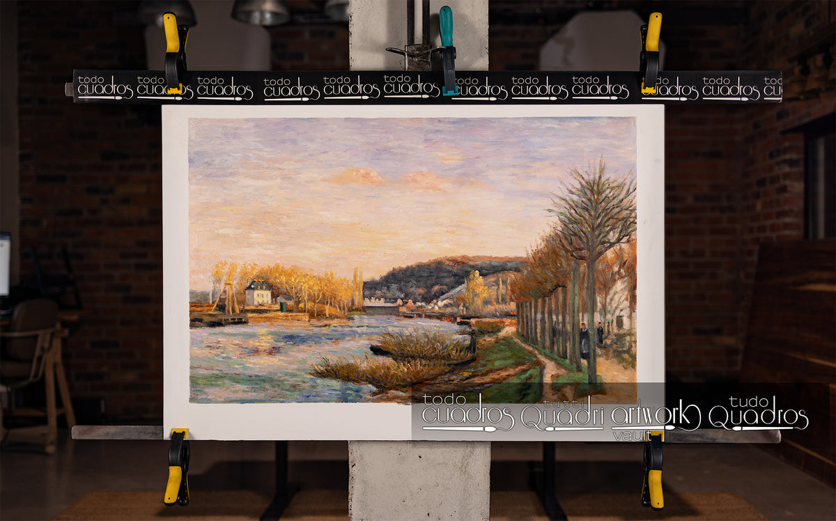 La Seine à Bougival, Pissarro