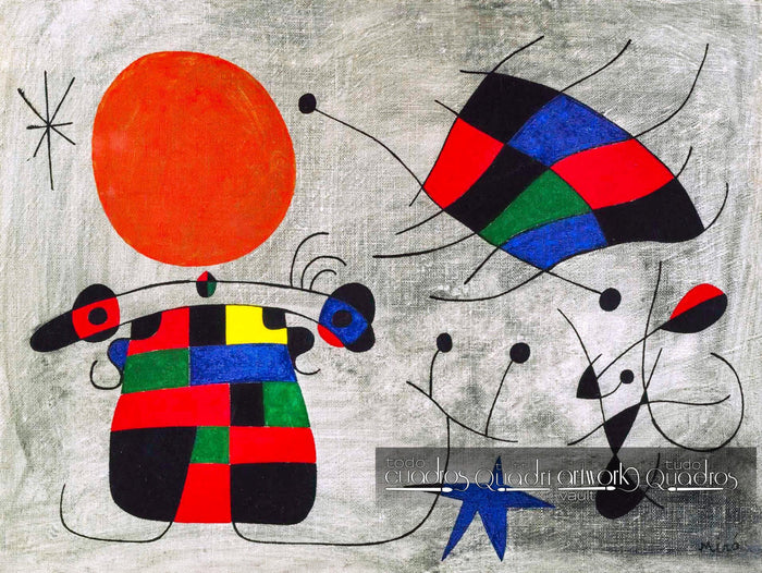 Le sourire des ailes flamboyantes, Miró