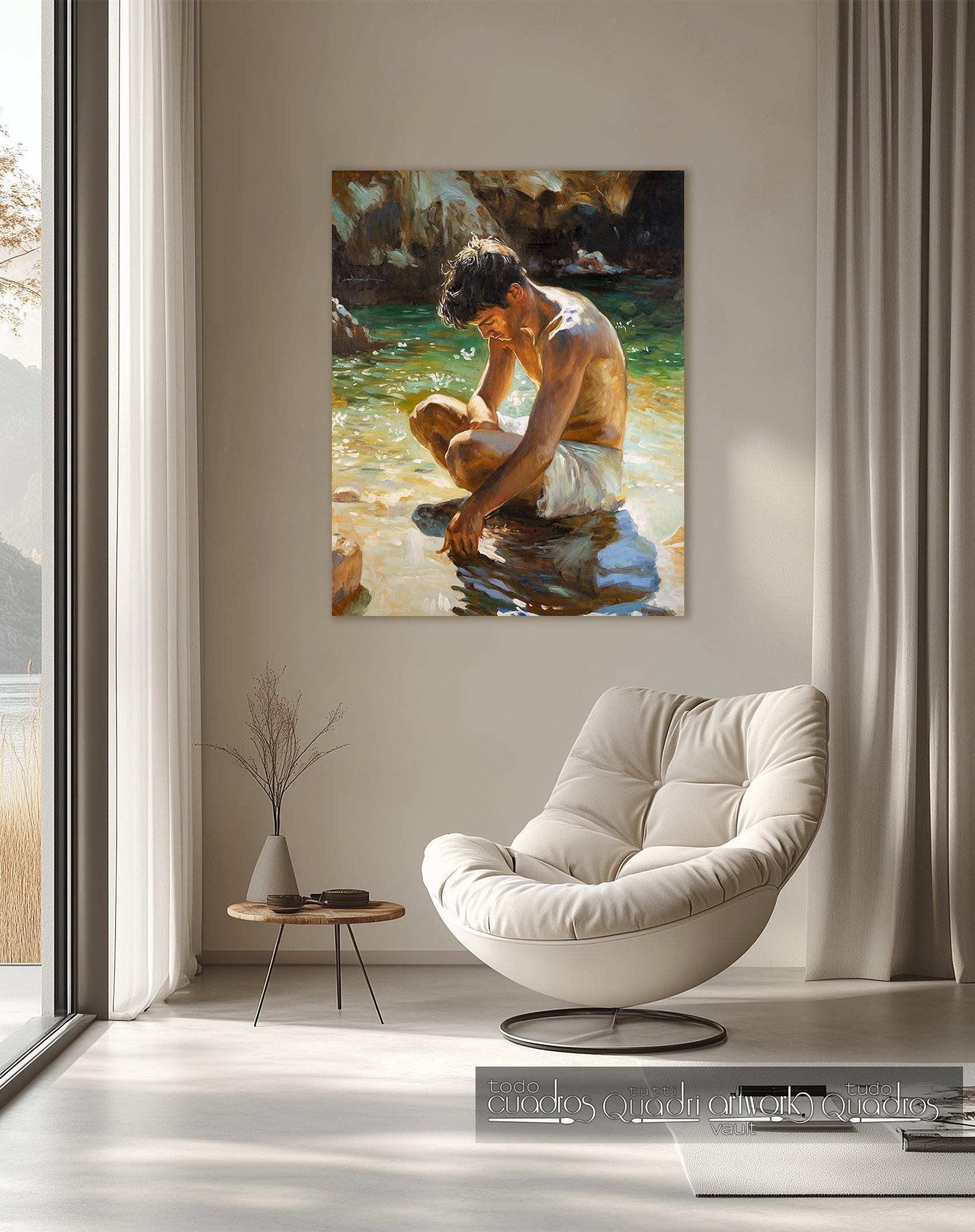 Sous le soleil de la crique, style Sorolla