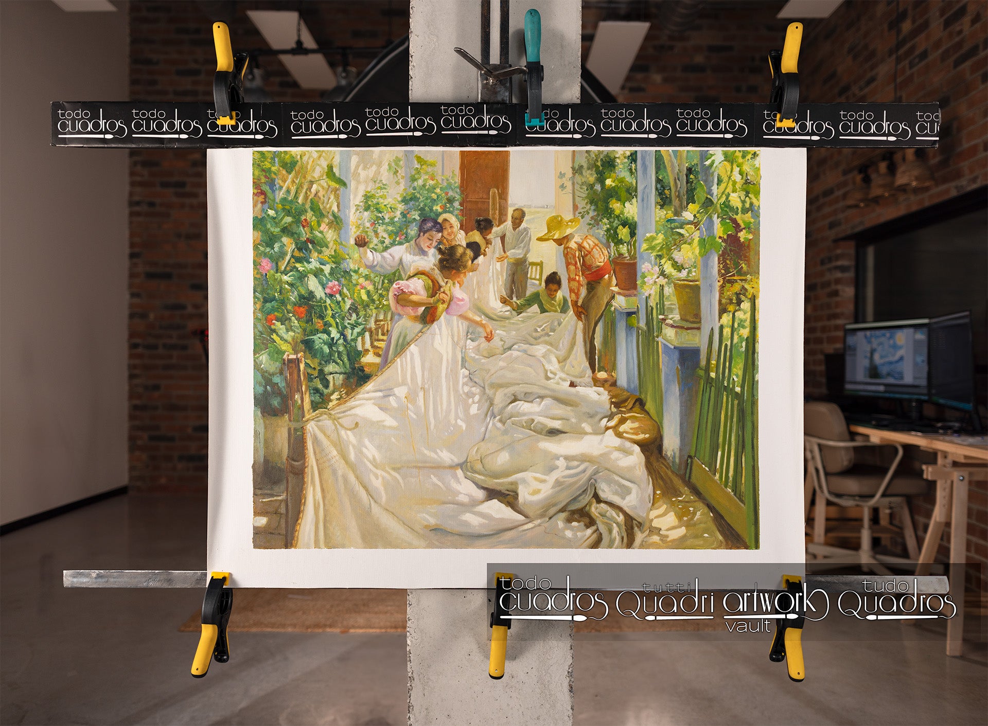 Cousant la voile, Sorolla