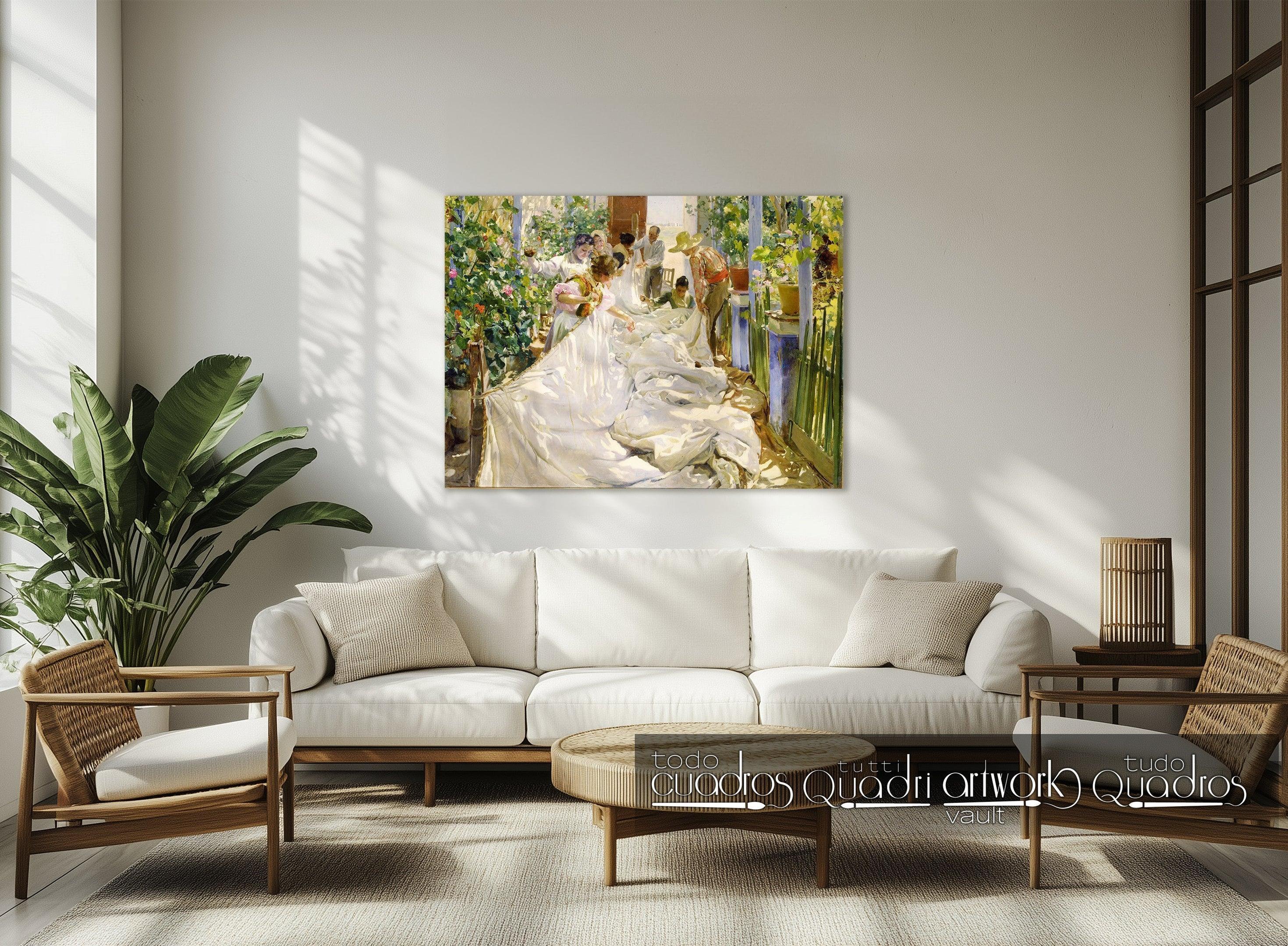 Cousant la voile, Sorolla