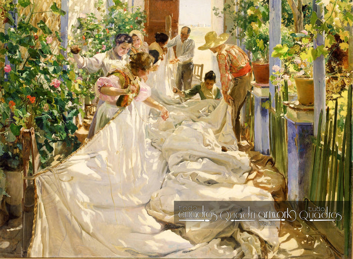 Cousant la voile, Sorolla