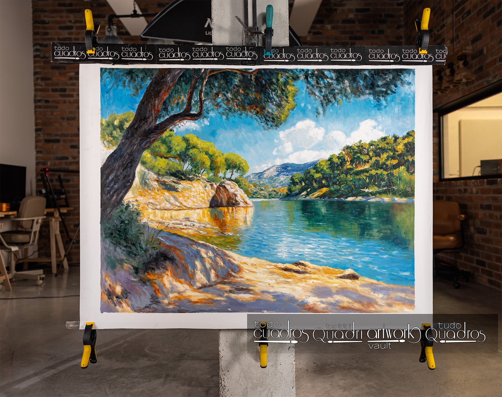 Lumière et calme sur la rive, style Sorolla